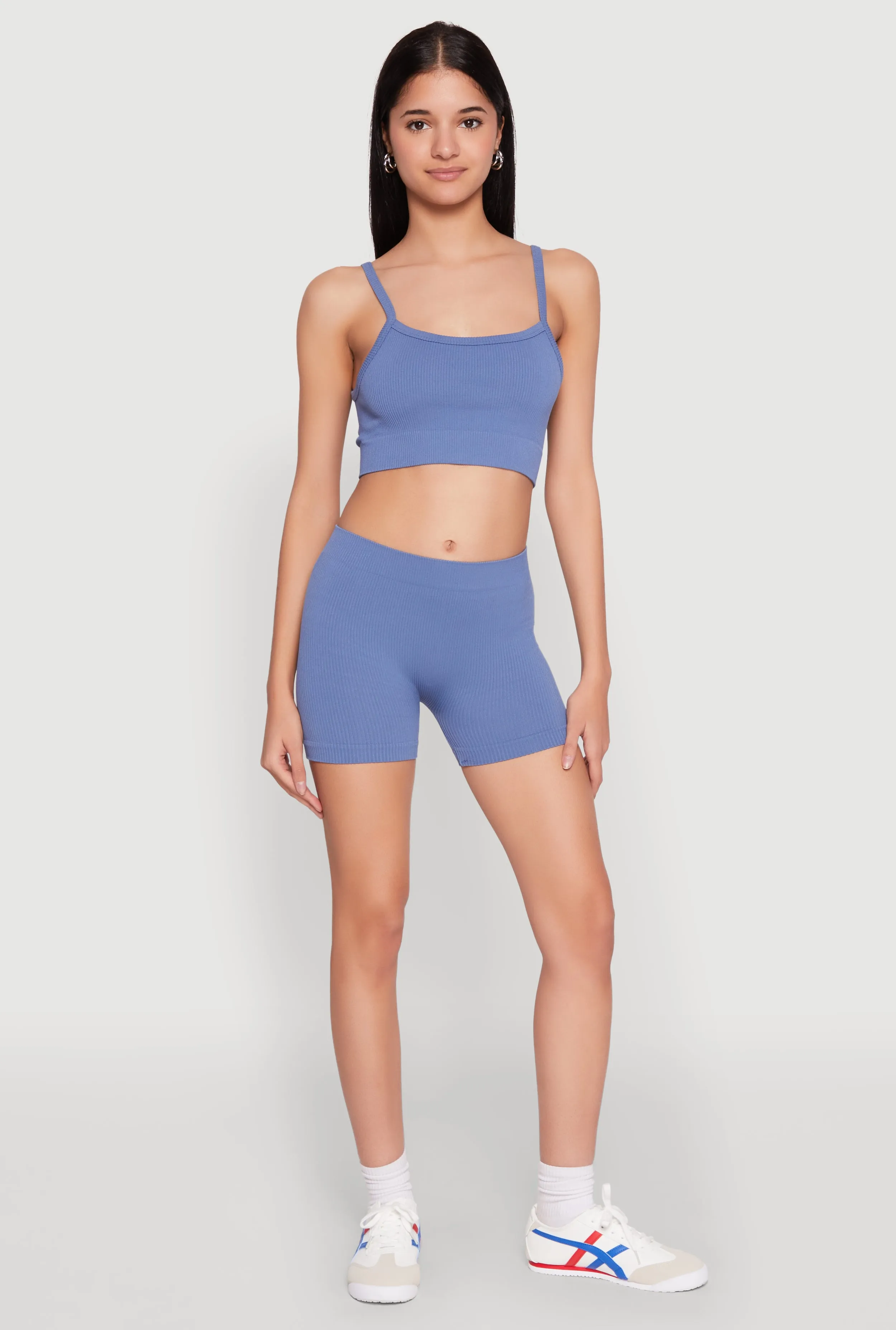 Seamless Cropped Cami and Shorts Set sold by Rainbow product image thumbnail 2