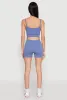 Seamless Cropped Cami and Shorts Set sold by Rainbow