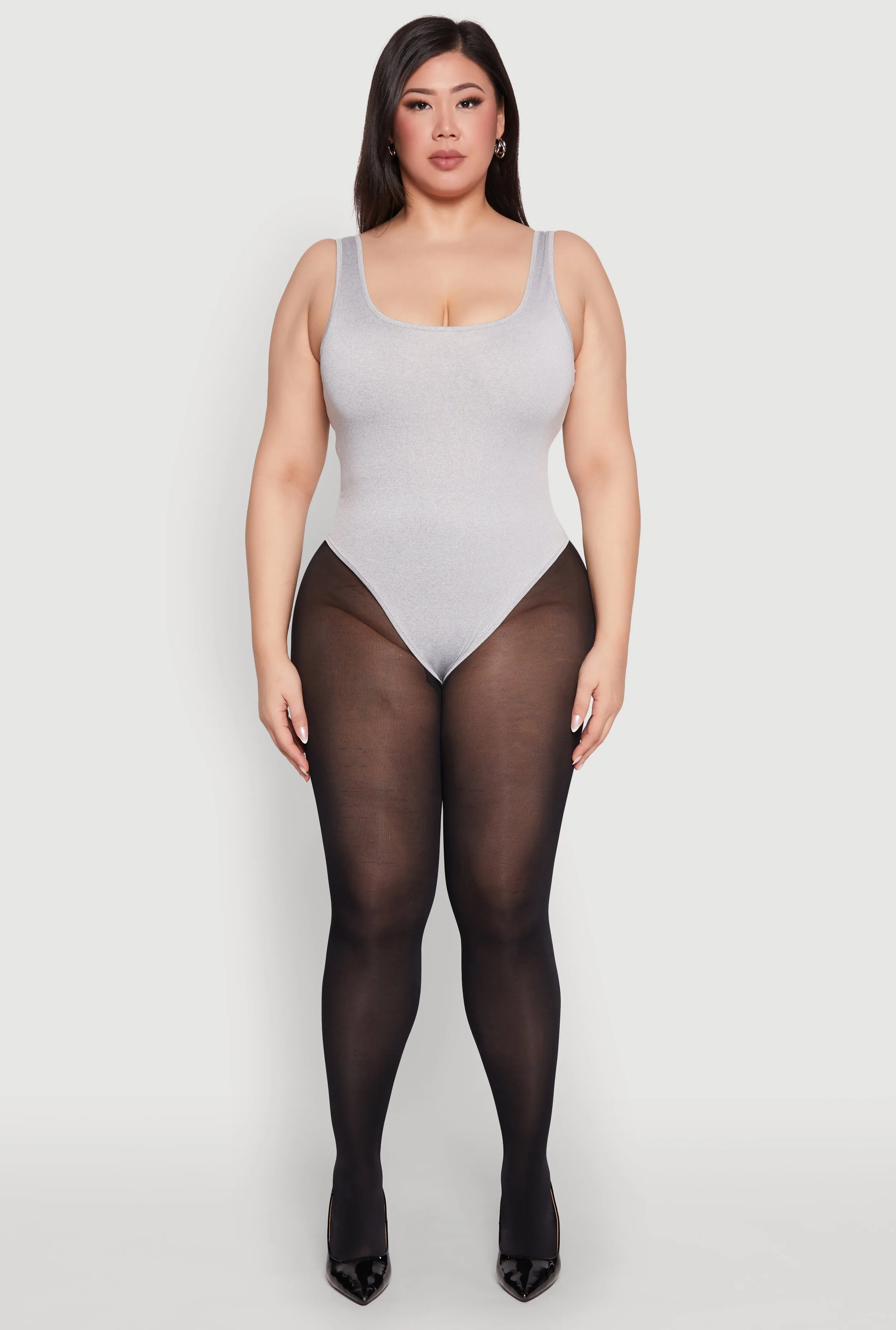 Plus Size Daisy Sleeveless Bodysuit sold by Rainbow