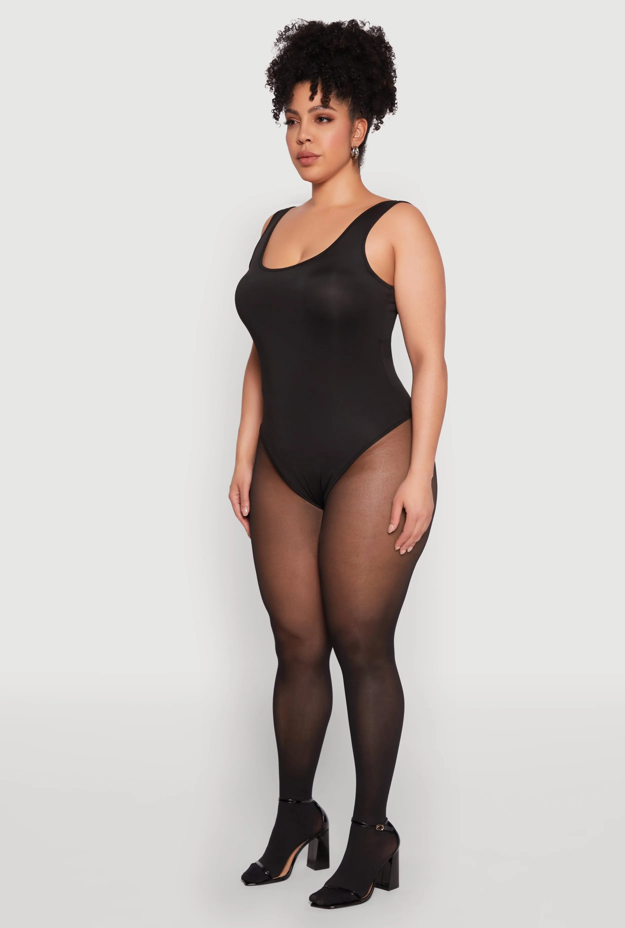 Plus Size Daisy Sleeveless Bodysuit sold by Rainbow product image thumbnail 5