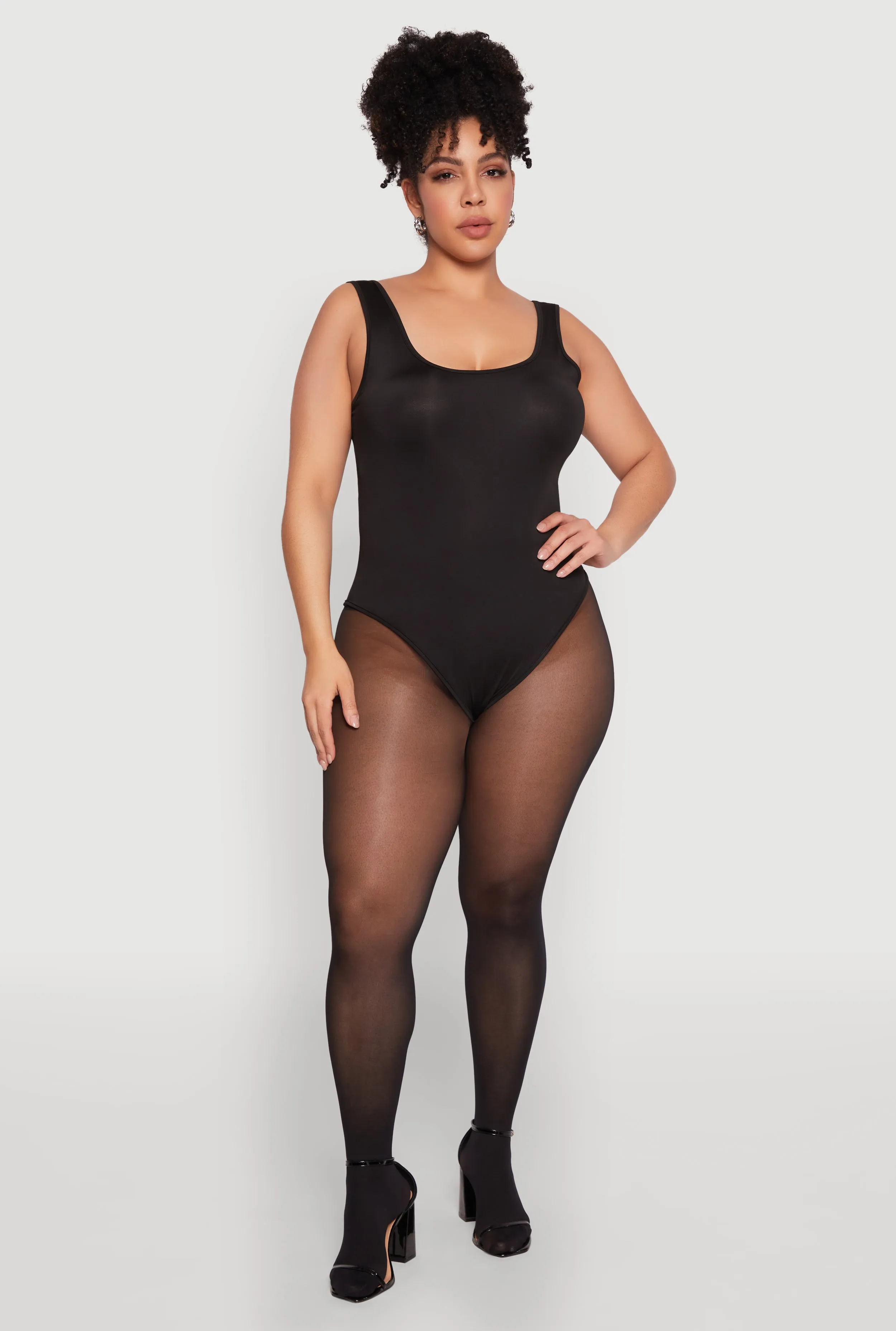 Plus Size Daisy Sleeveless Bodysuit sold by Rainbow product image thumbnail 3