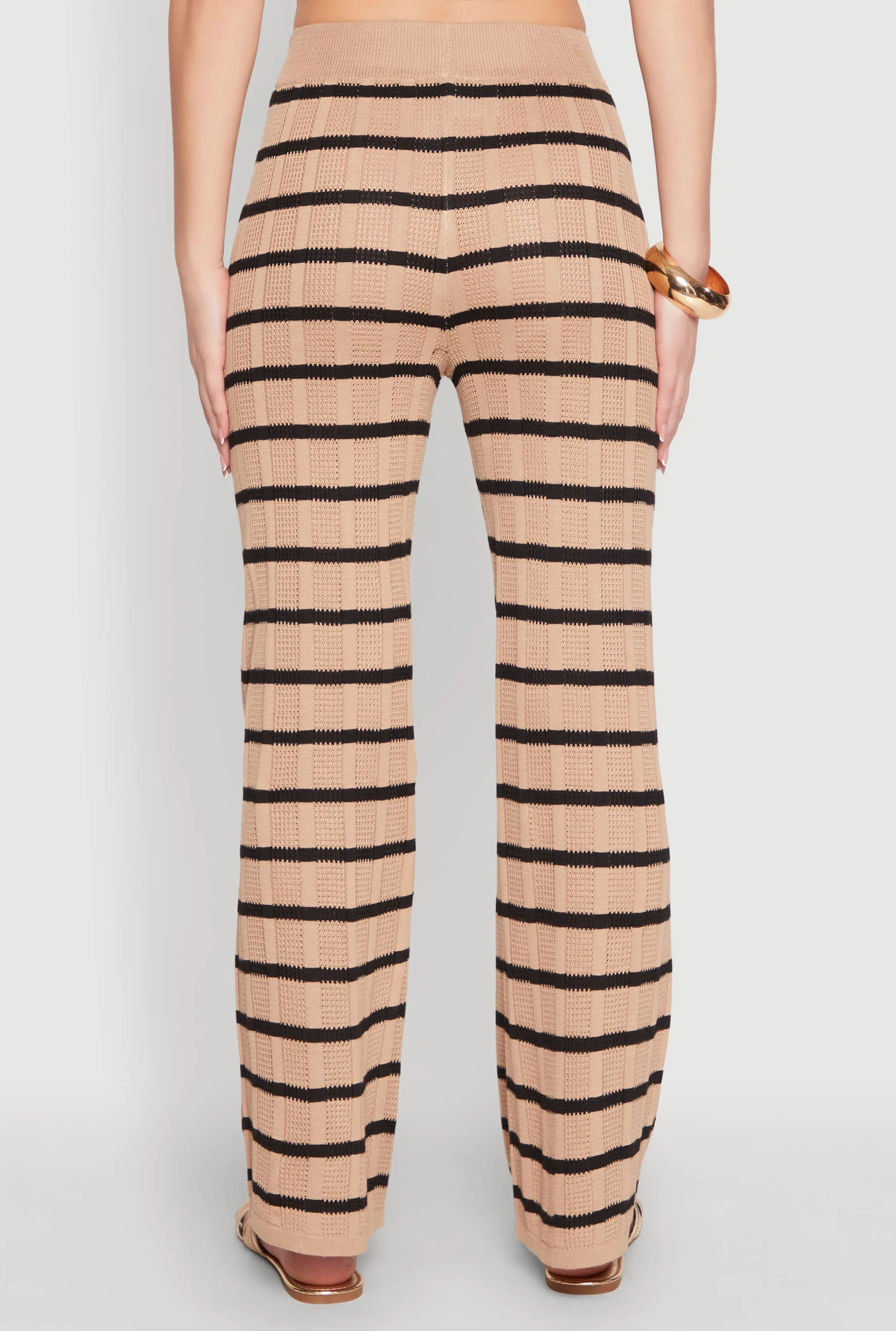 High Waisted Striped Crochet Pants sold by Rainbow product image thumbnail 5