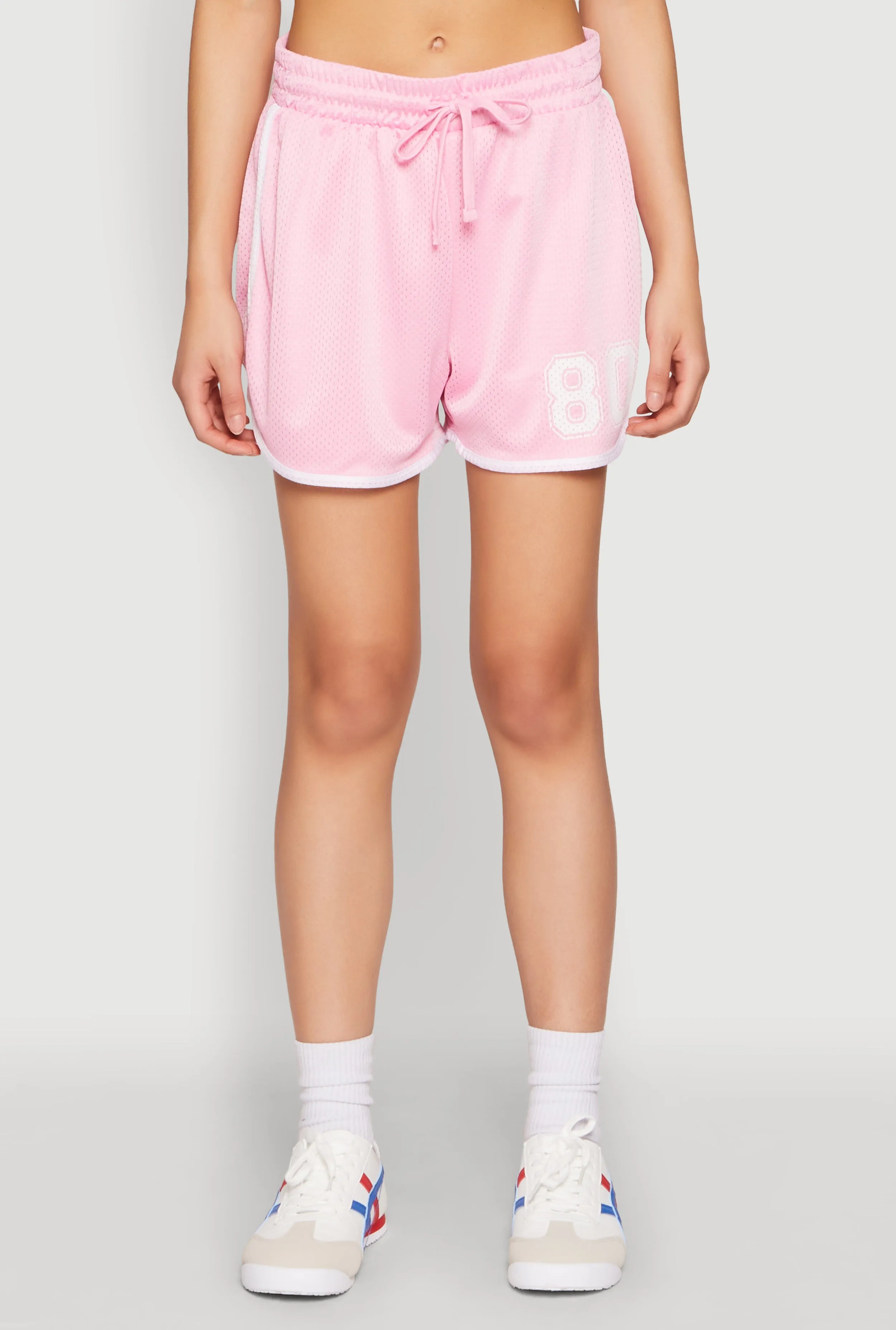 Contrast Trim Jersey Mesh Dolphin Shorts sold by Rainbow product image thumbnail 3