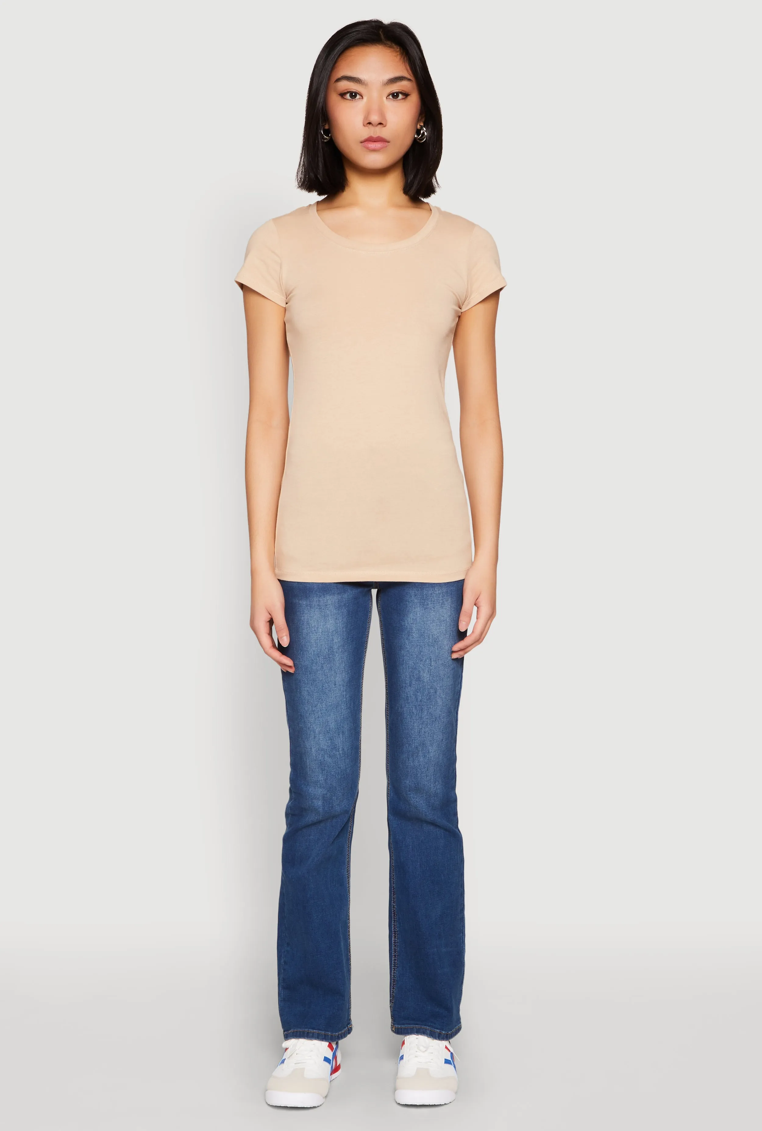 Short Sleeve Scoop Neck Tee sold by Rainbow product image thumbnail 3