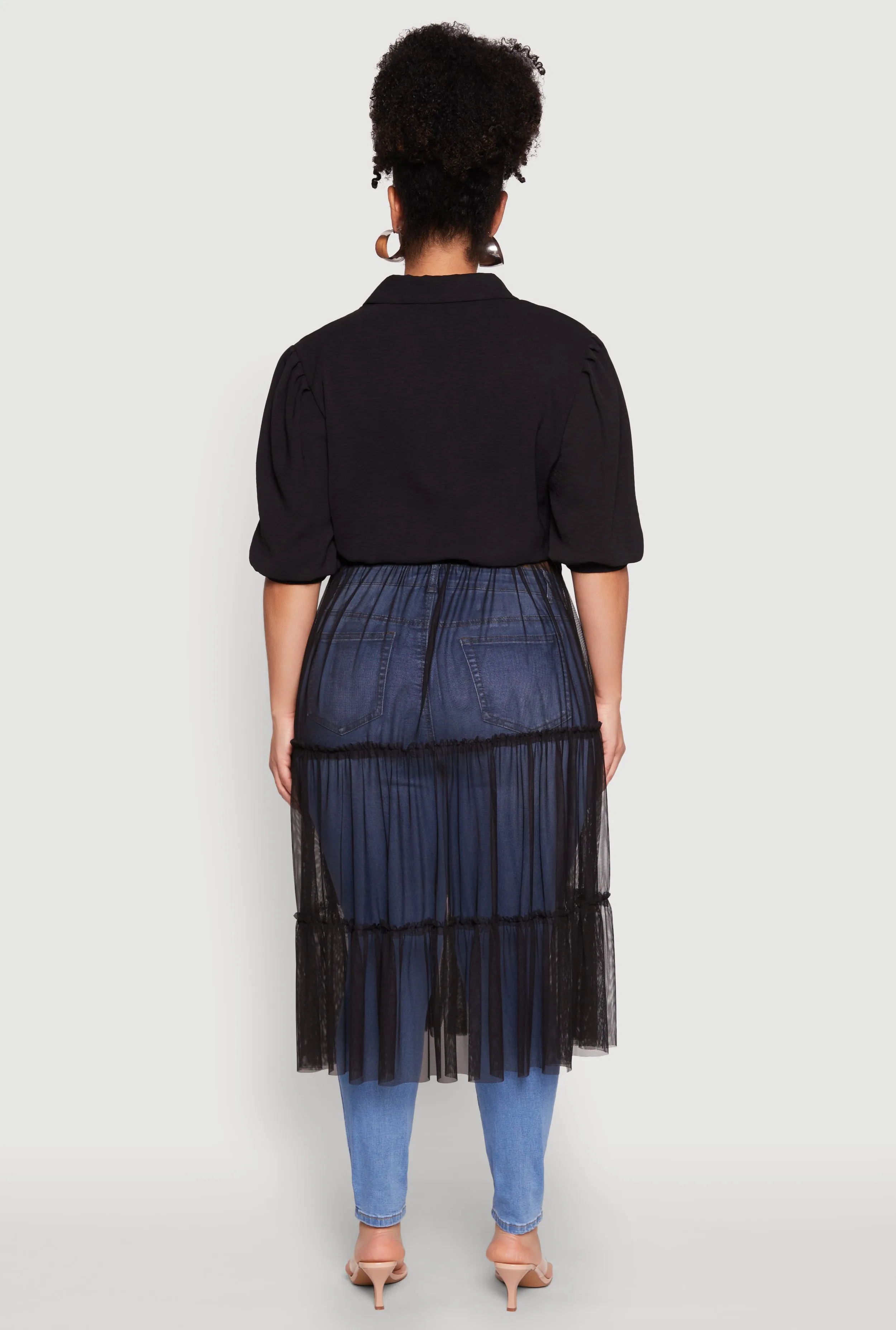 Plus Size Airy Tiered Maxi Top sold by Rainbow product image thumbnail 5