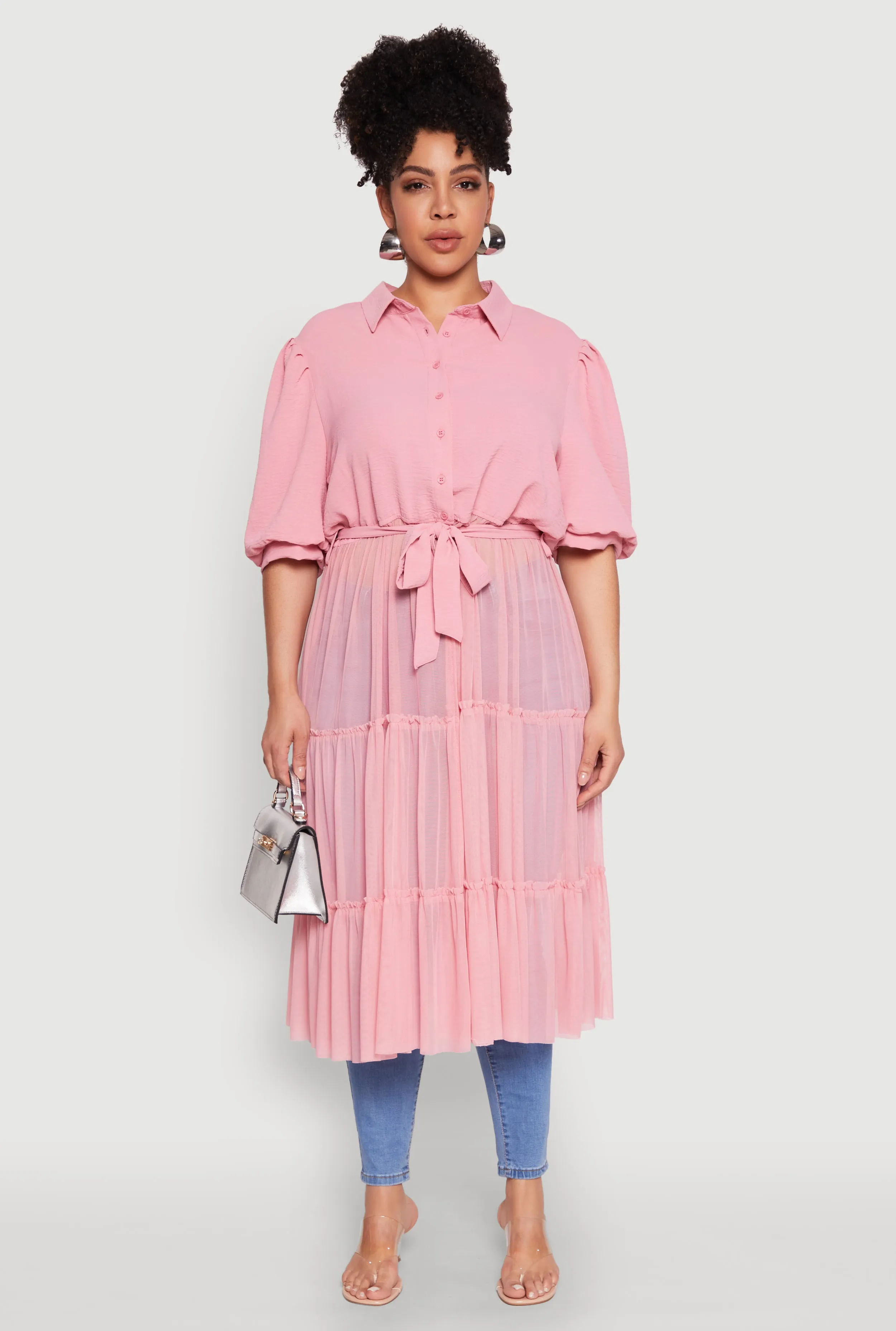 Plus Size Airy Tiered Maxi Top sold by Rainbow product image thumbnail 2