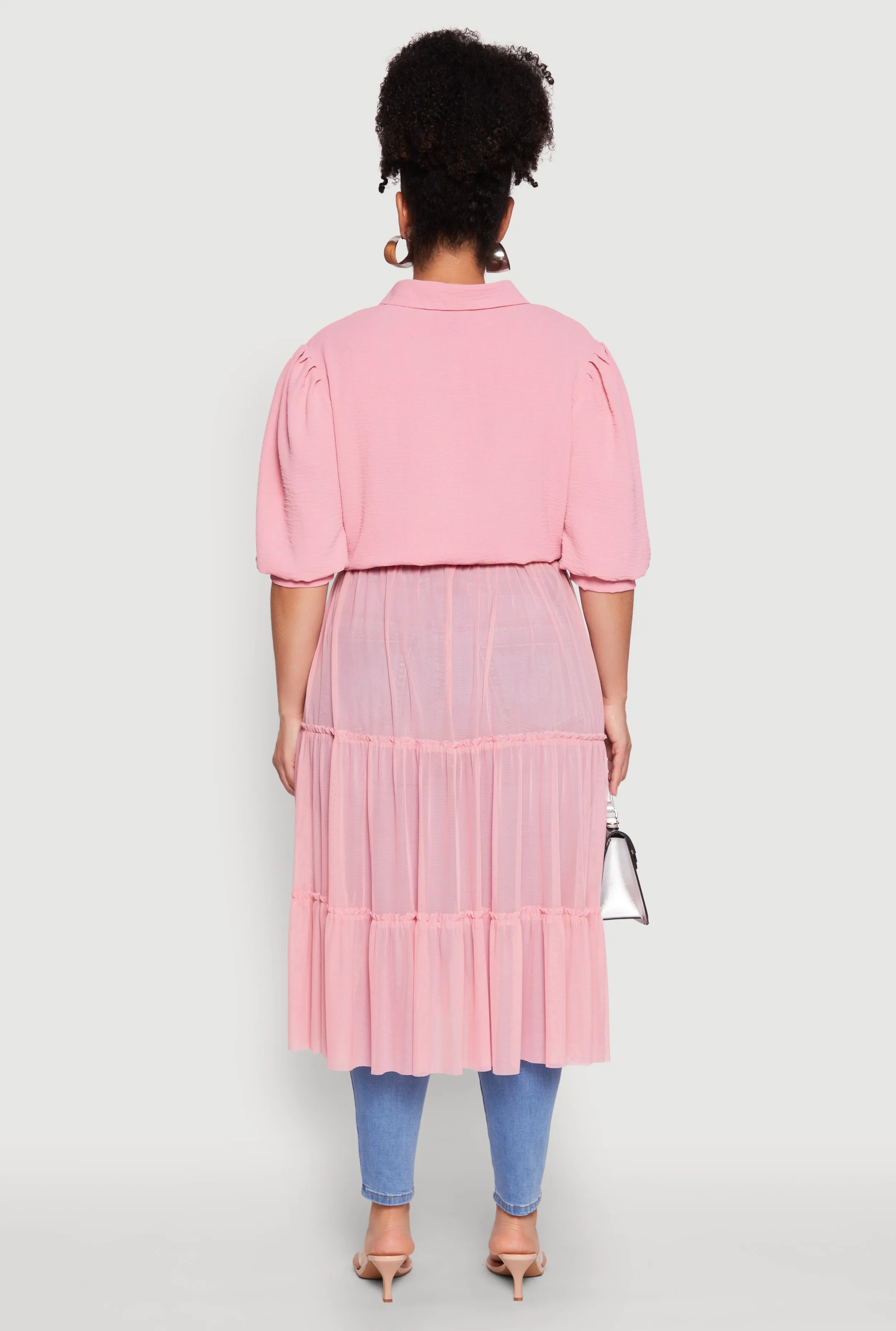 Plus Size Airy Tiered Maxi Top sold by Rainbow product image thumbnail 5