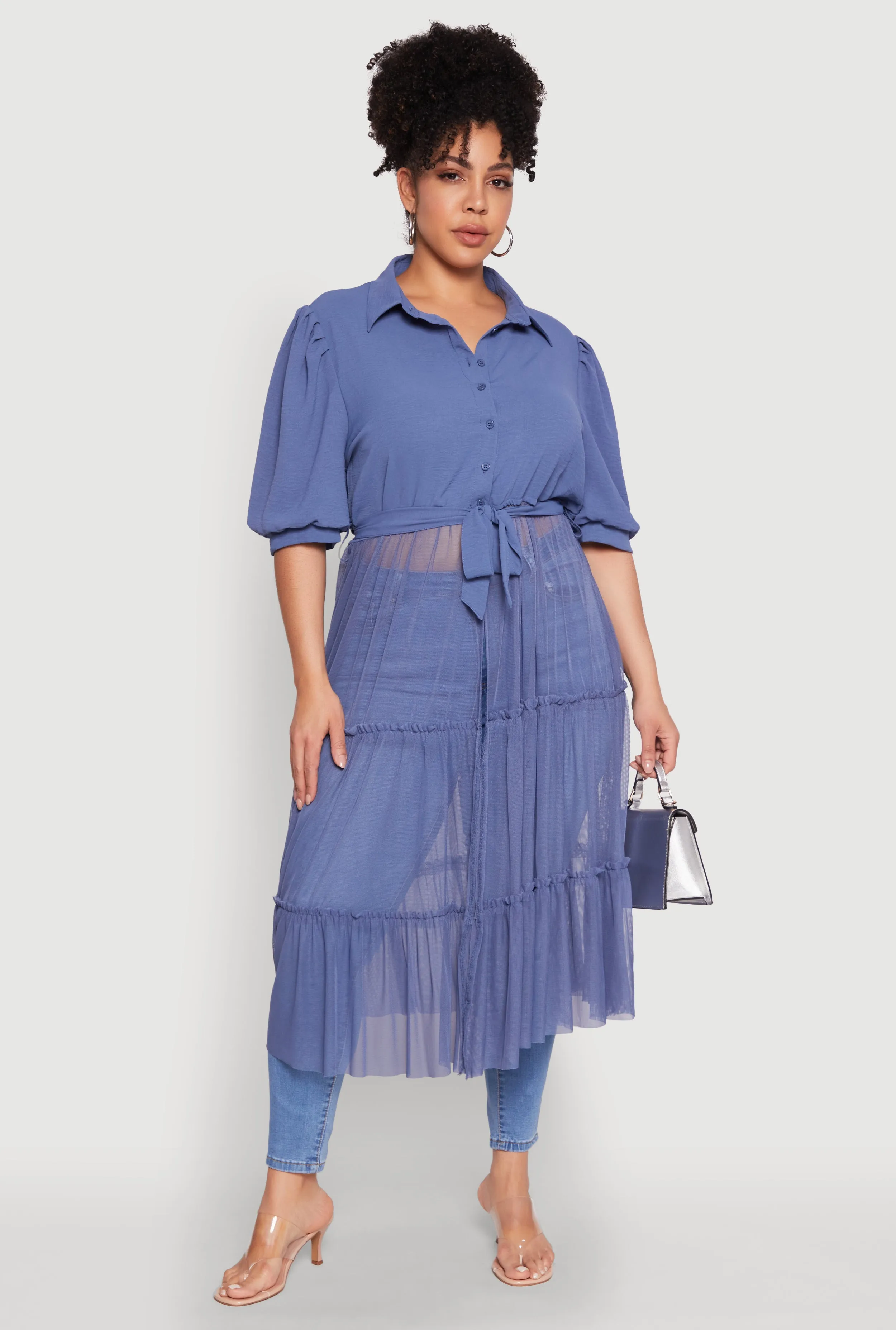 Plus Size Airy Tiered Maxi Top sold by Rainbow product image thumbnail 2