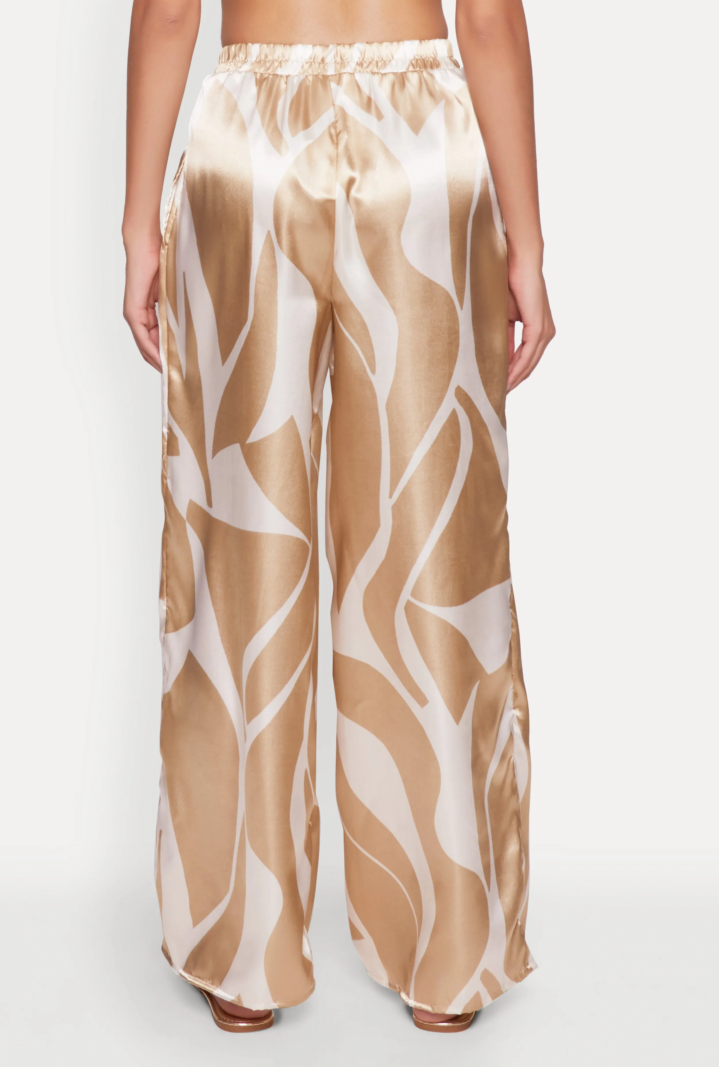 Patterned Satin Palazzo Pants sold by Rainbow product image thumbnail 5