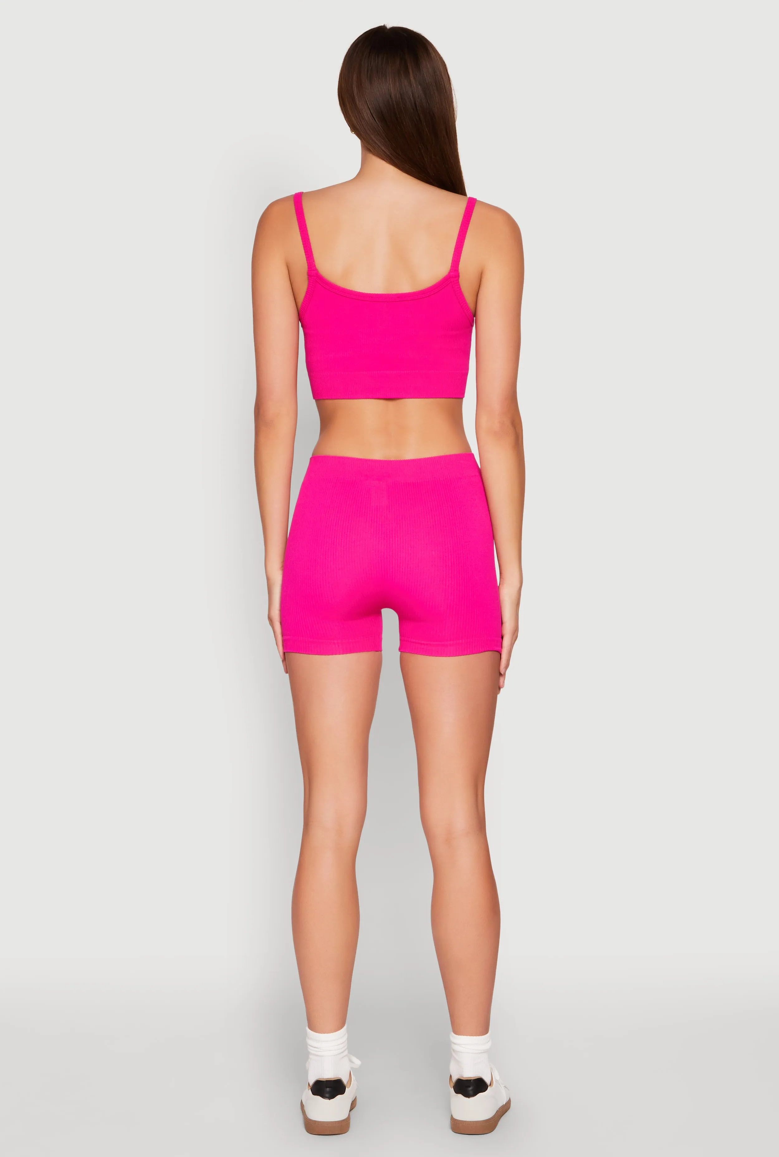 Seamless Cropped Cami and Shorts Set sold by Rainbow product image thumbnail 5
