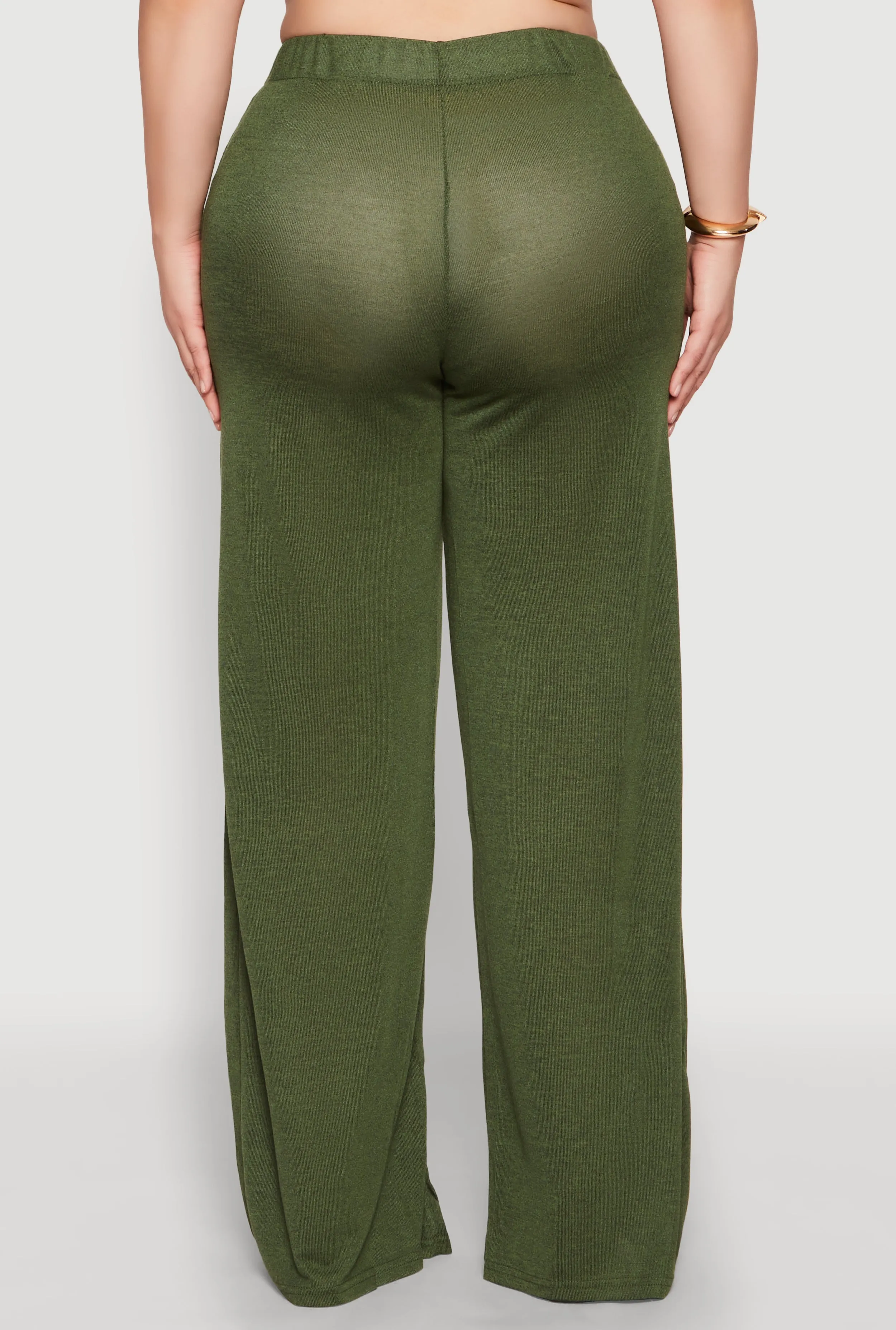 Plus Size Daisy High Waisted Wide Leg Pants sold by Rainbow product image thumbnail 5