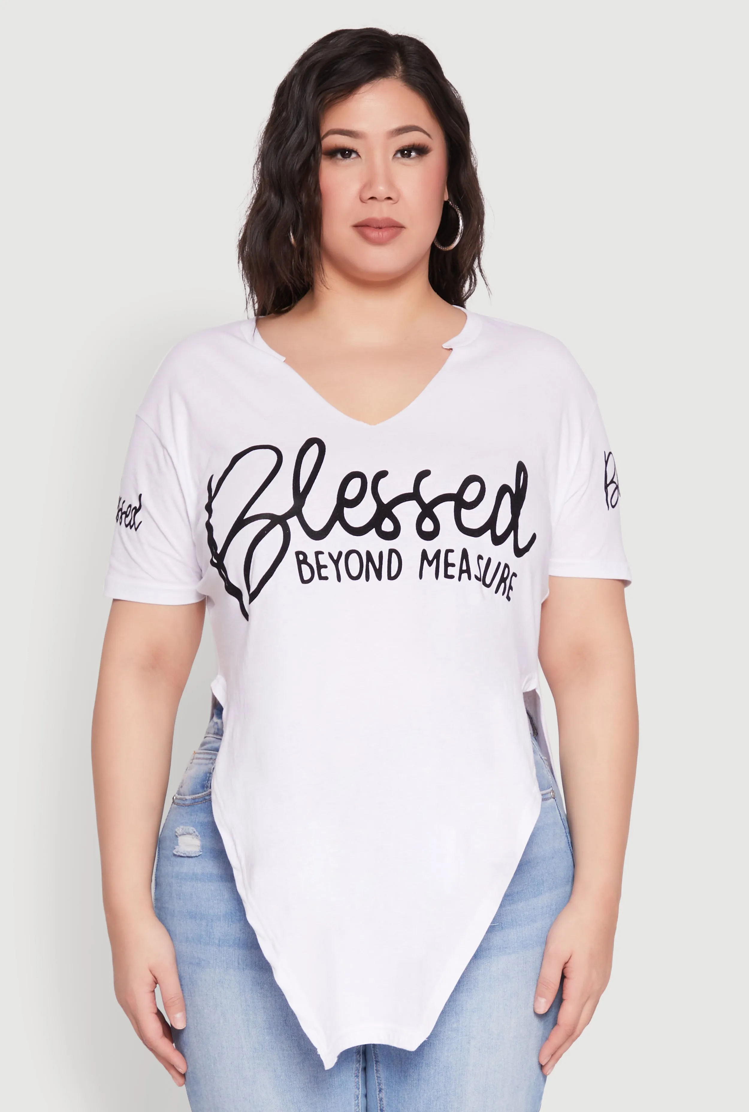 Plus Size Blessed Beyond Measure Graphic Tee sold by Rainbow product image thumbnail 2