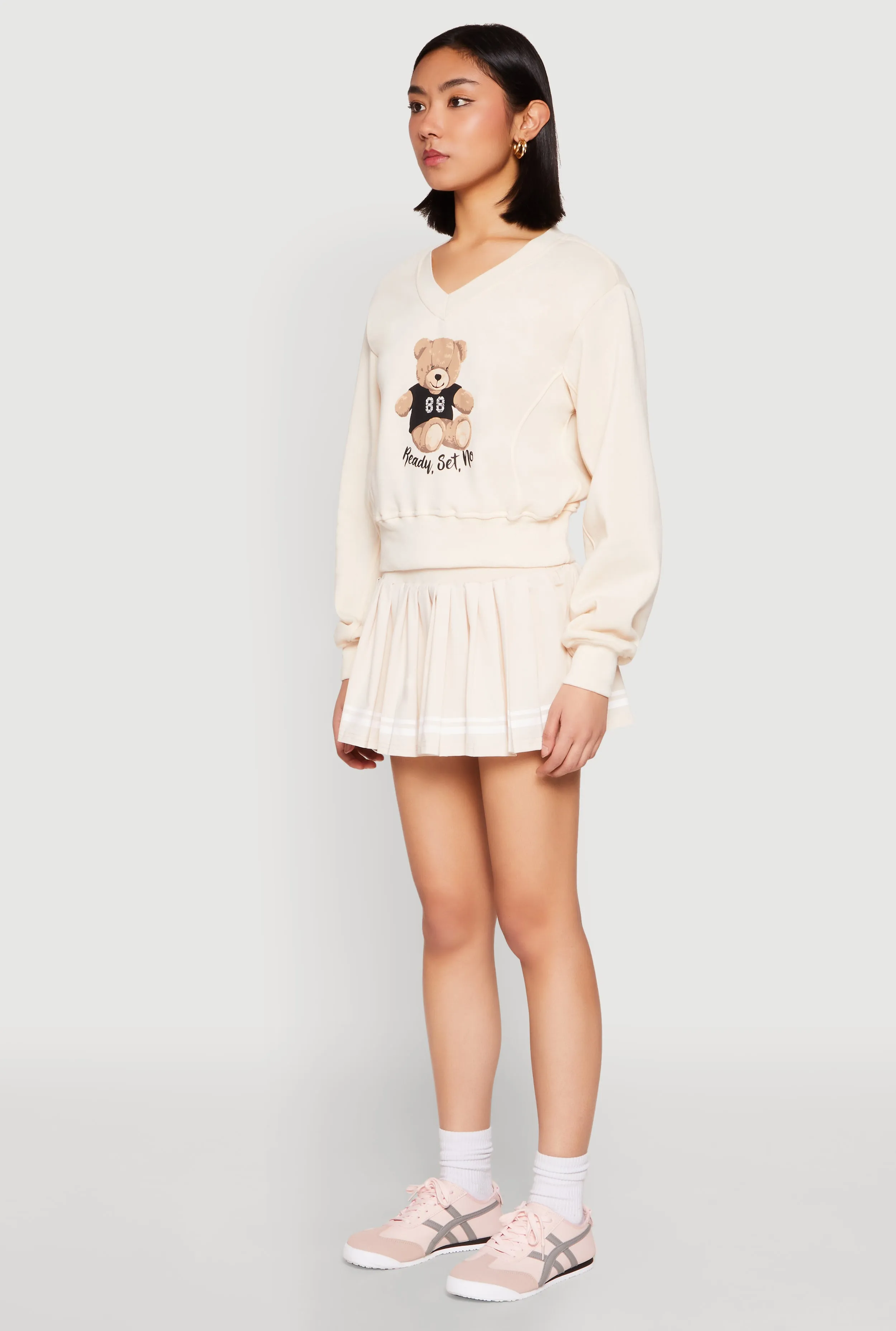 V Neck Printed Pattern Sweatshirt sold by Rainbow product image thumbnail 5