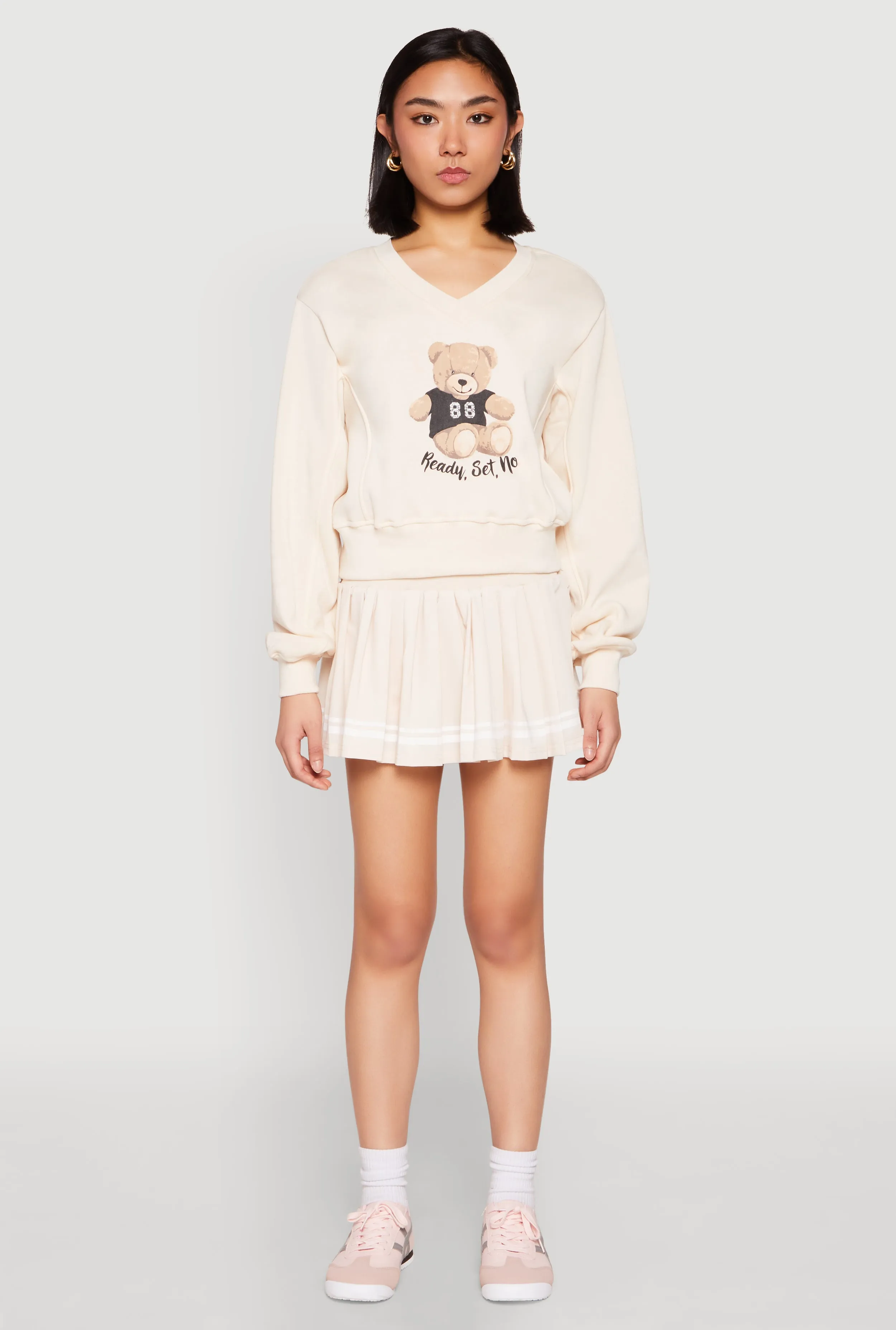 V Neck Printed Pattern Sweatshirt sold by Rainbow product image thumbnail 2