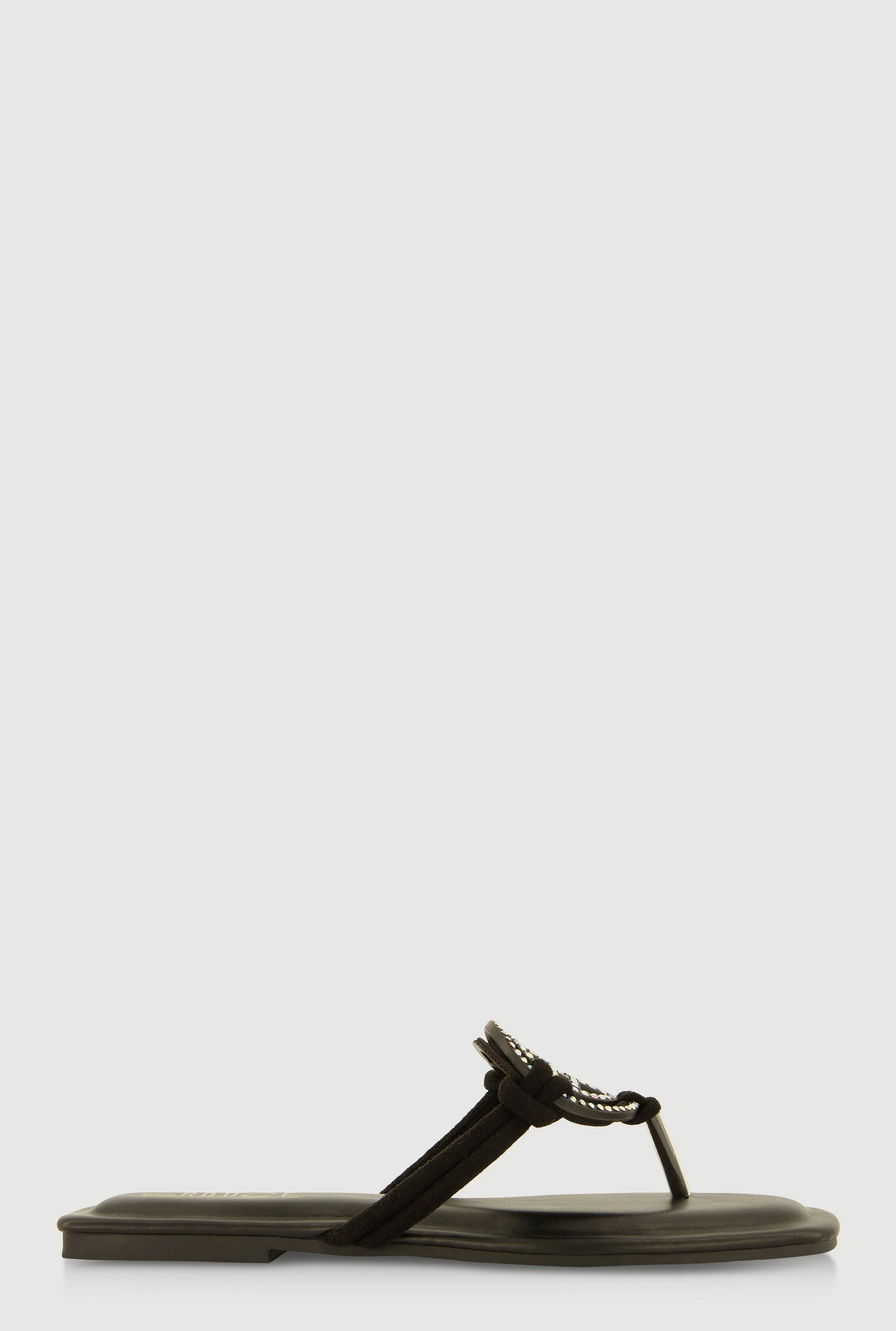 Rhinestone Geometric Pendant Thong Sandals sold by Rainbow product image thumbnail 2