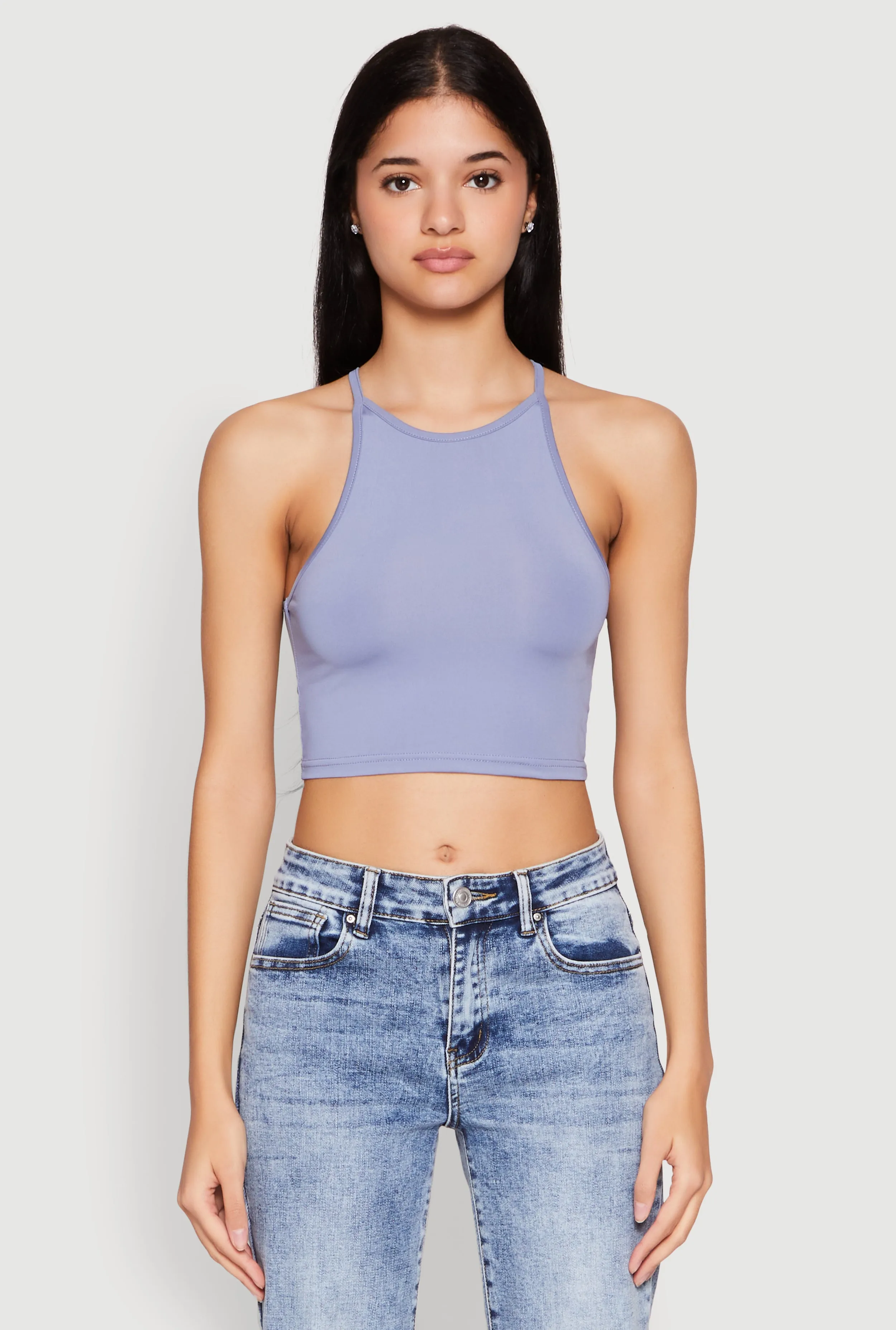 Daisy High Neck Cropped Tank Top sold by Rainbow product image thumbnail 2