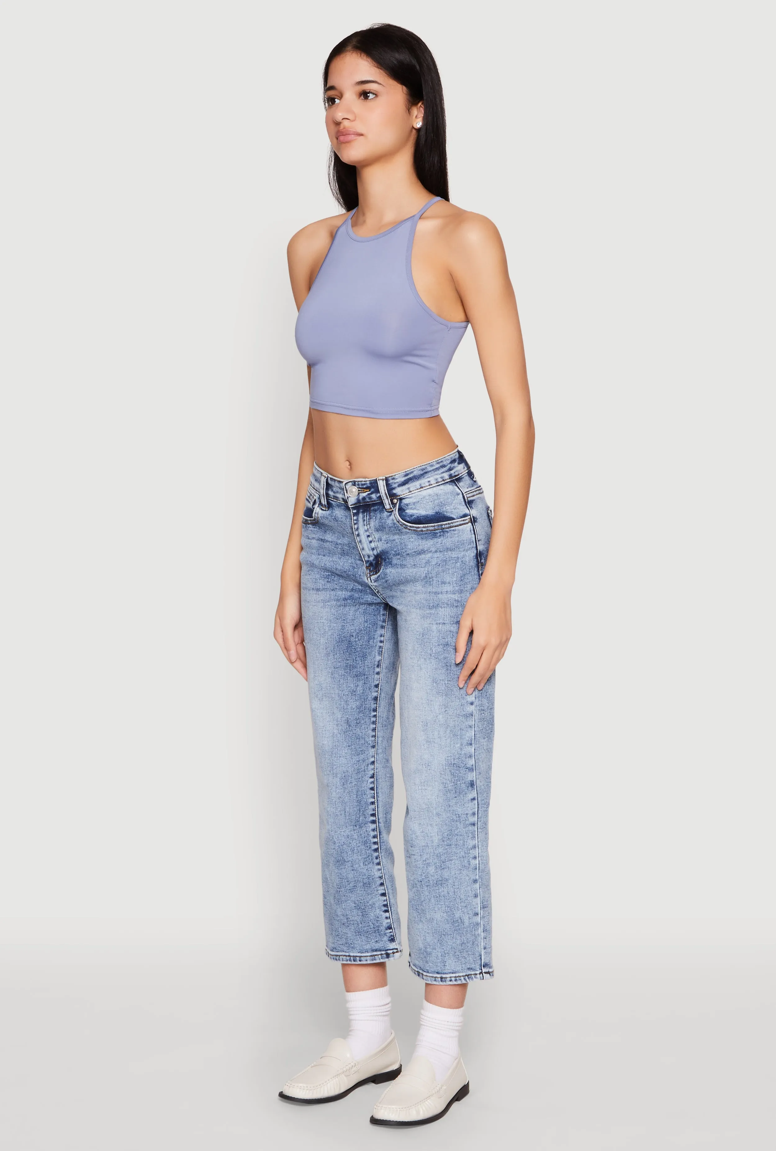 Daisy High Neck Cropped Tank Top sold by Rainbow product image thumbnail 5