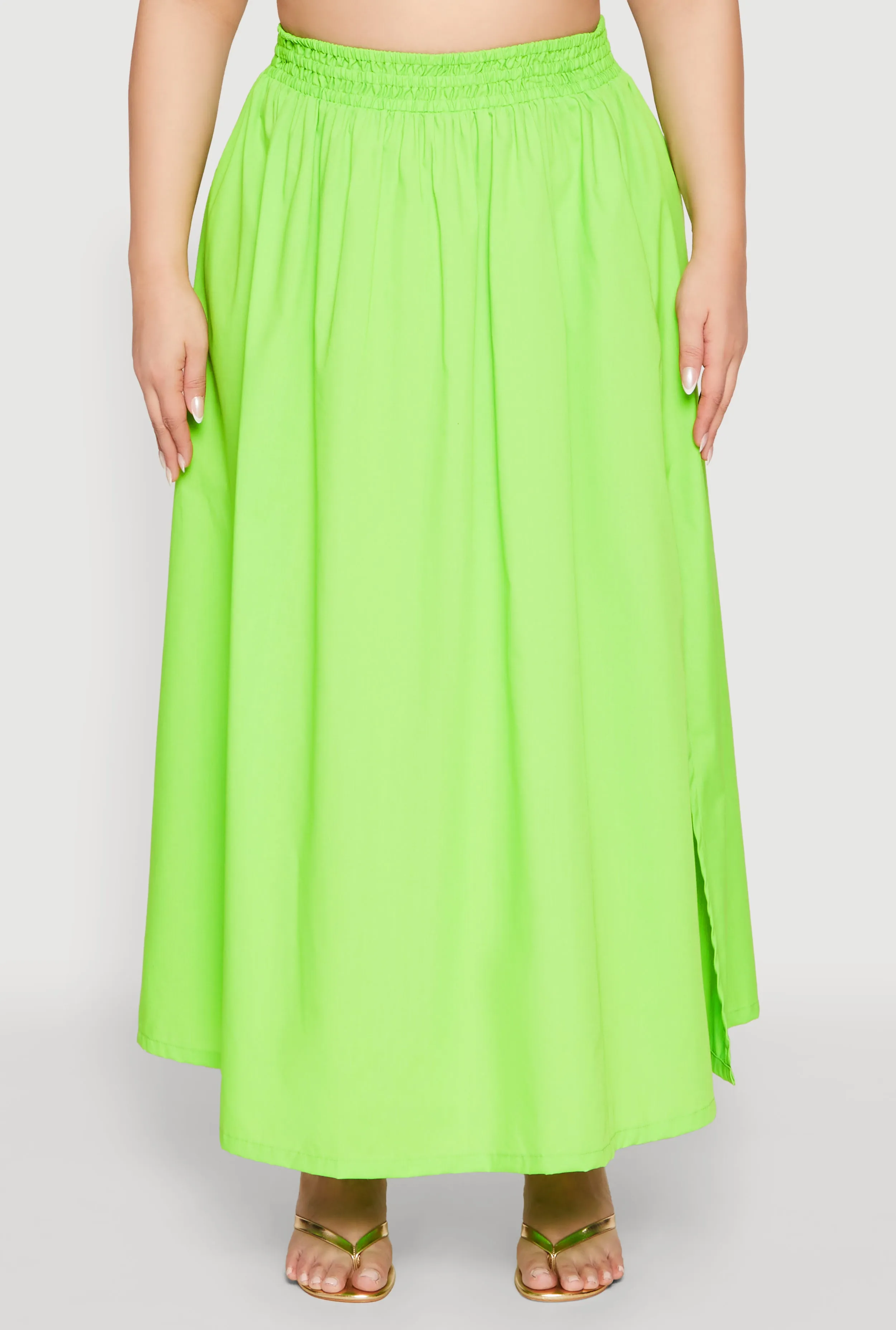 Plus Size Poplin Maxi Skirt sold by Rainbow product image thumbnail 3