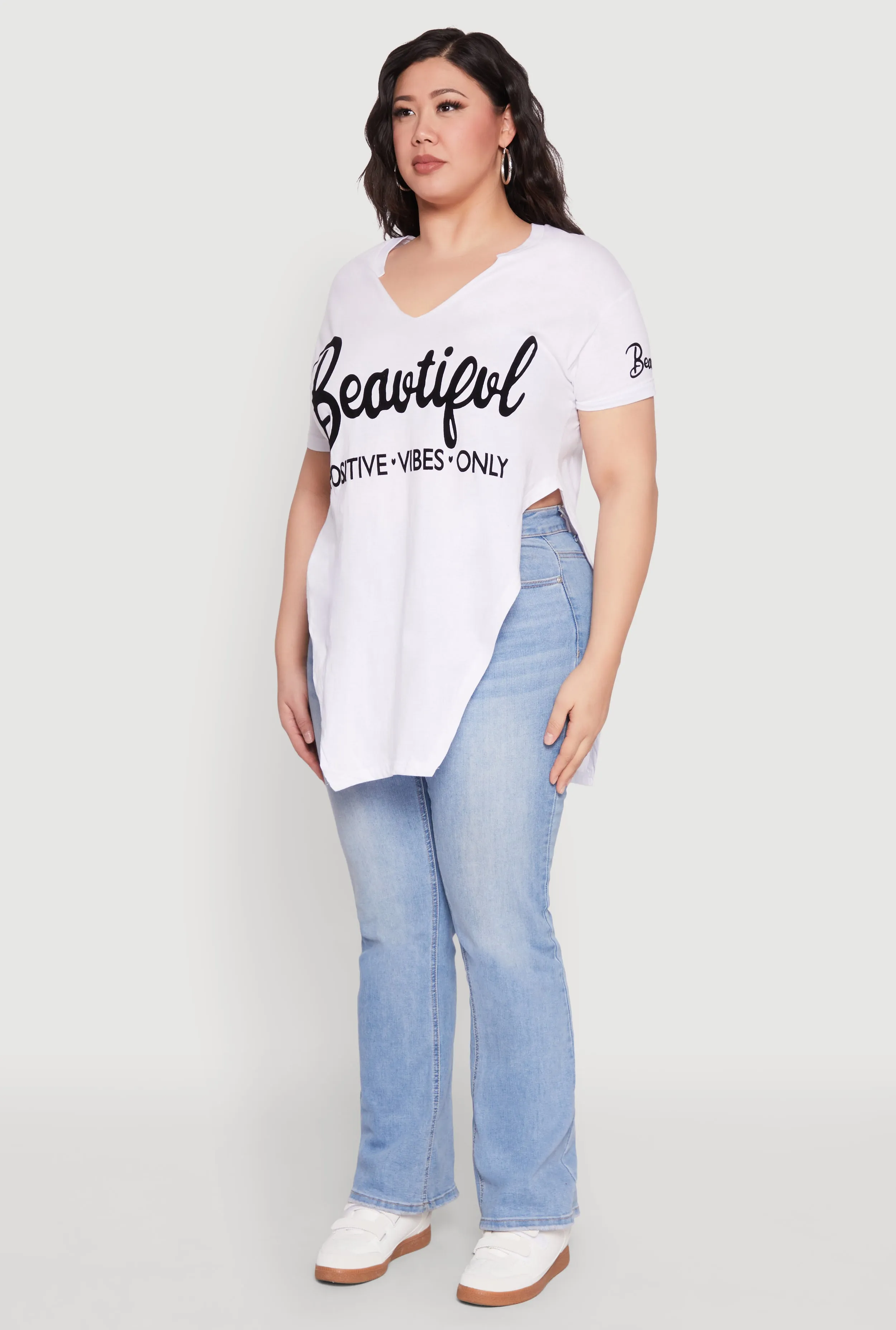 Plus Size Beautiful Graphic Tee sold by Rainbow product image thumbnail 5