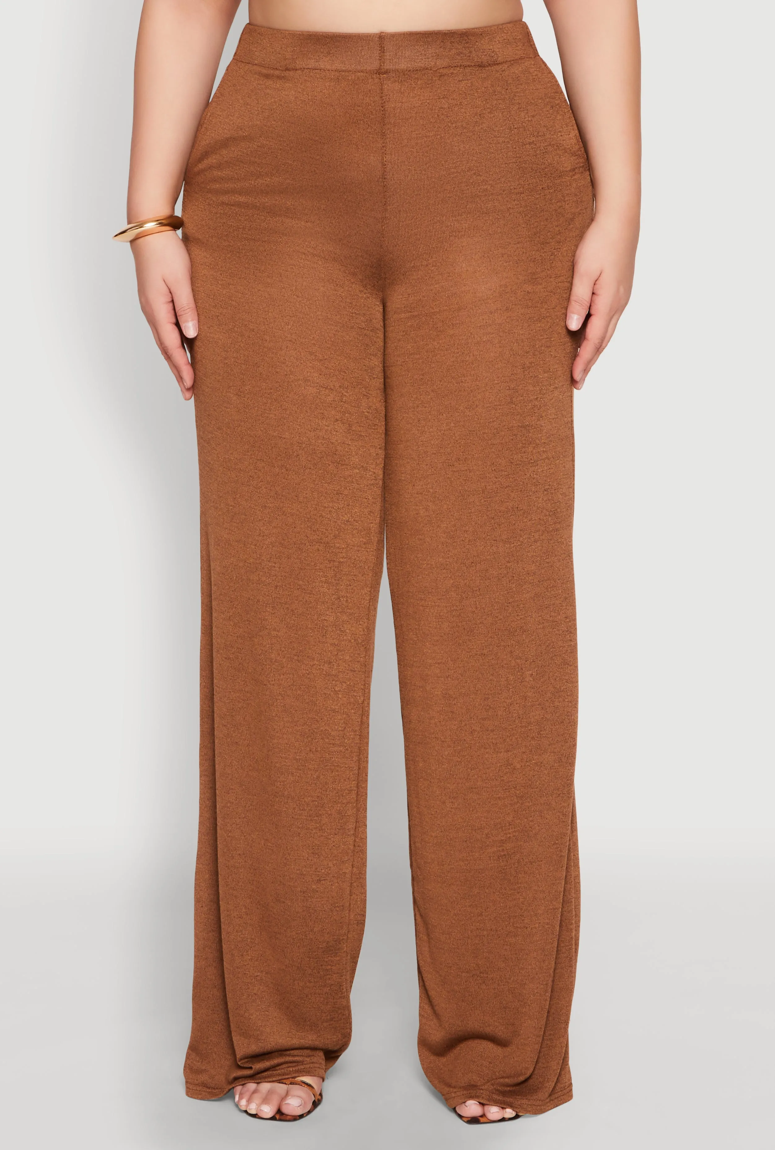 Plus Size Daisy High Waisted Wide Leg Pants sold by Rainbow product image thumbnail 3