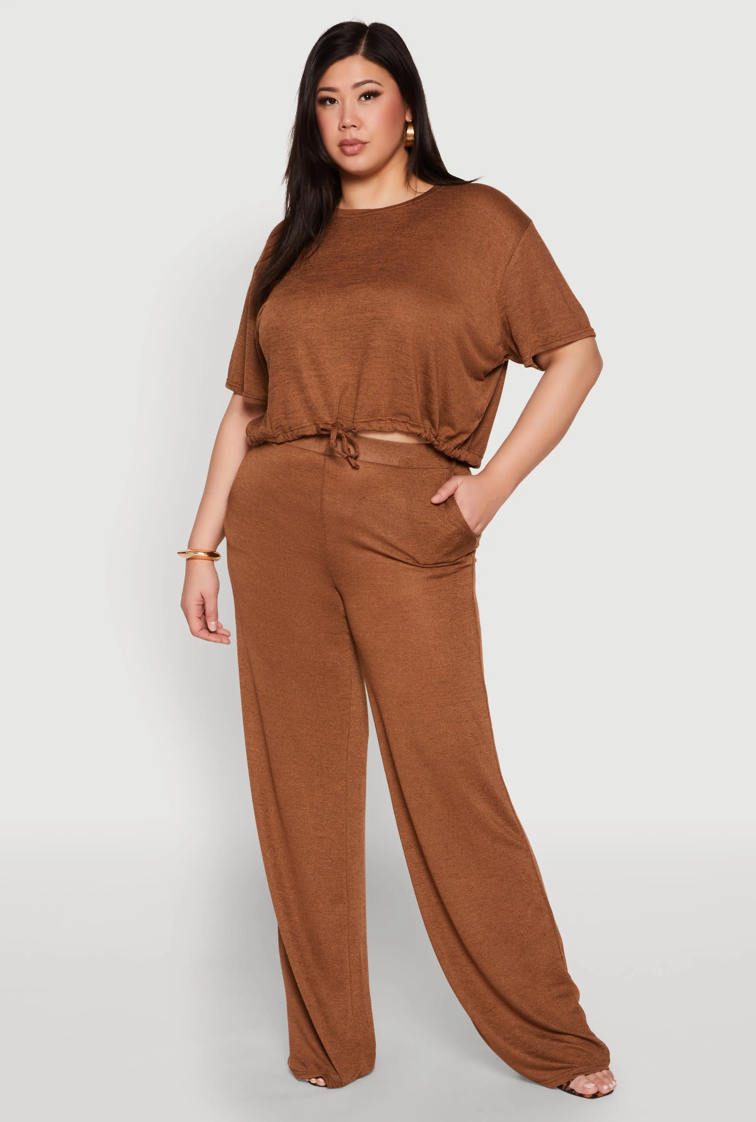 Plus Size Daisy High Waisted Wide Leg Pants sold by Rainbow product image thumbnail 2