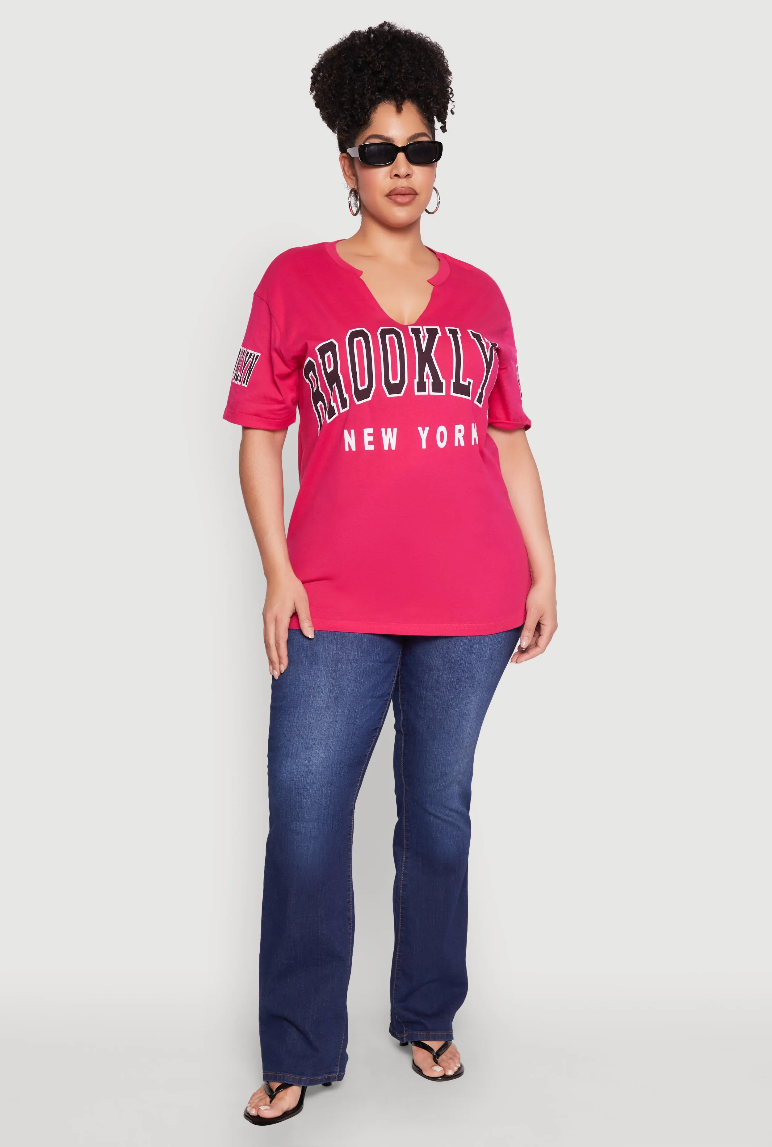 Plus Size Brooklyn New York Graphic Tee sold by Rainbow