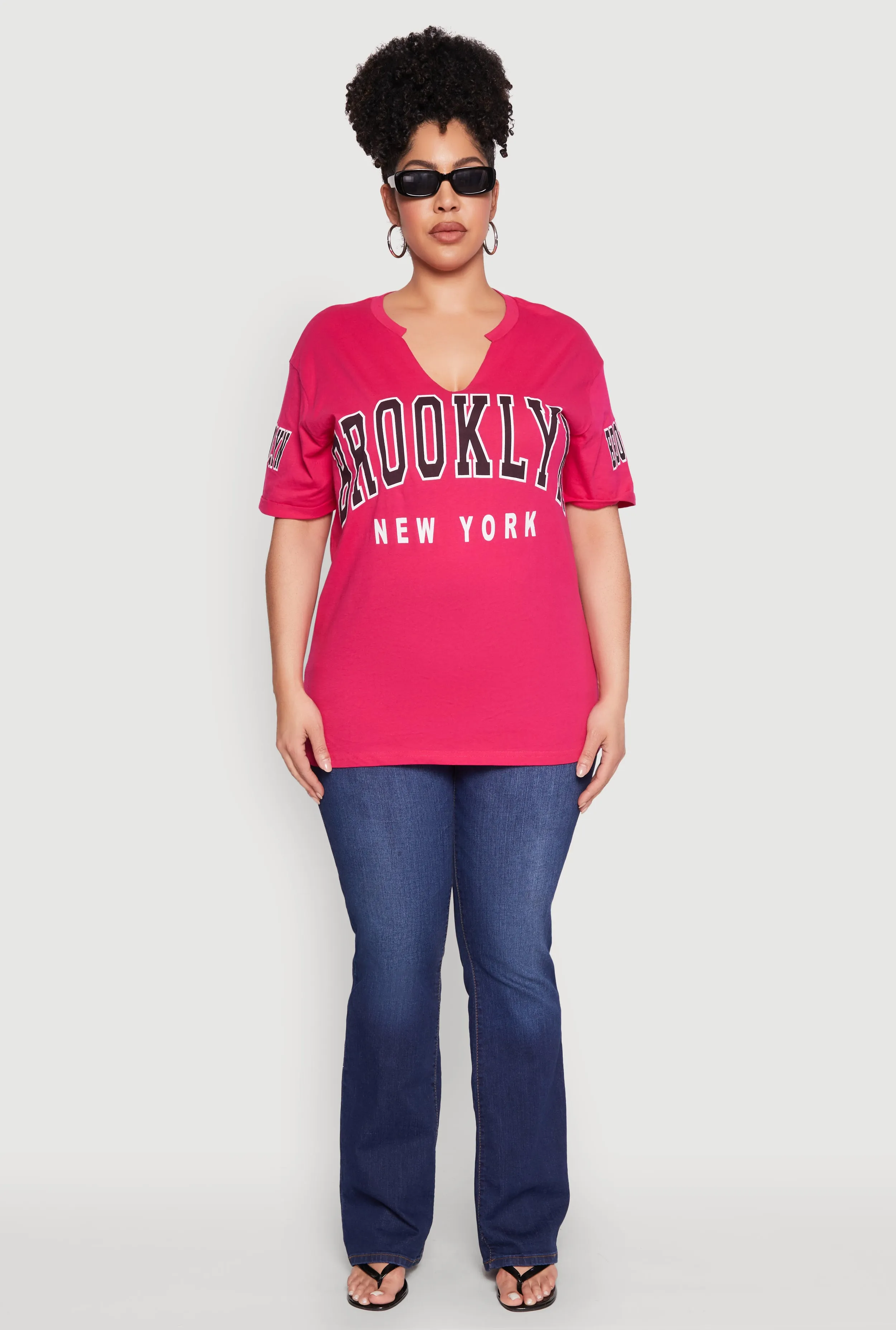 Plus Size Brooklyn New York Graphic Tee sold by Rainbow product image thumbnail 3