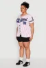 Plus Size Blessed 99 Graphic Baseball Shirt sold by Rainbow