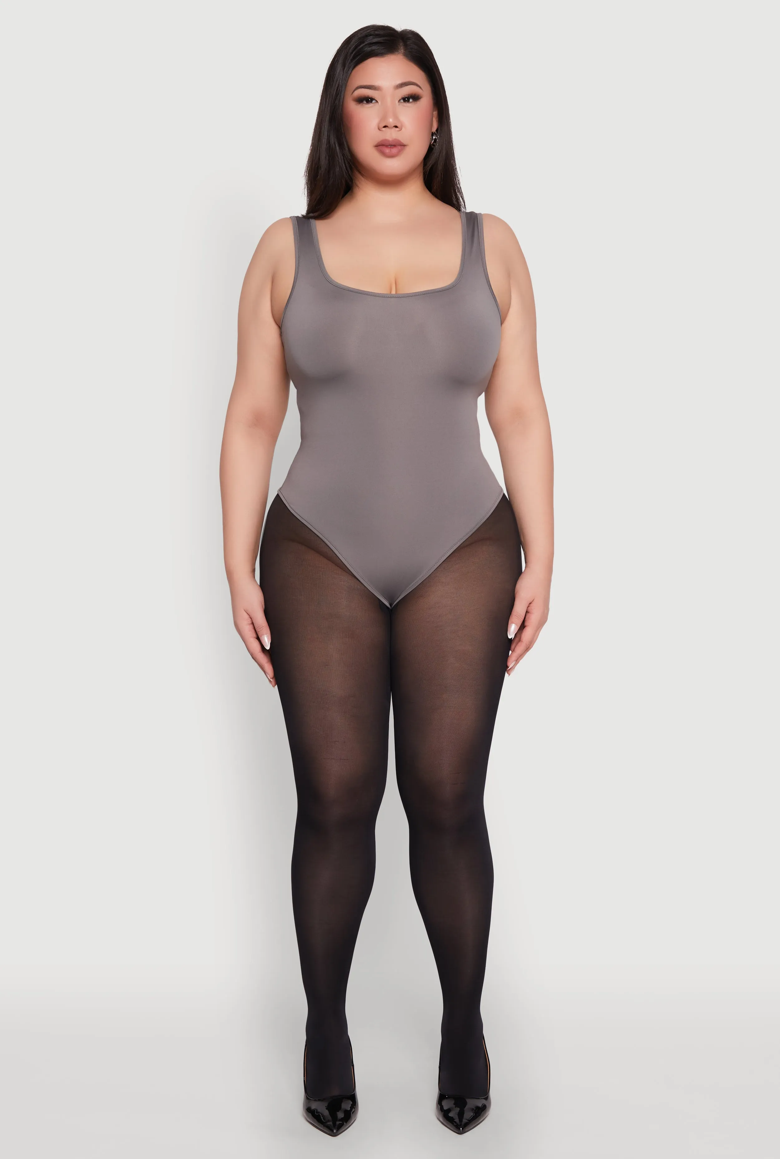 Plus Size Daisy Sleeveless Bodysuit sold by Rainbow