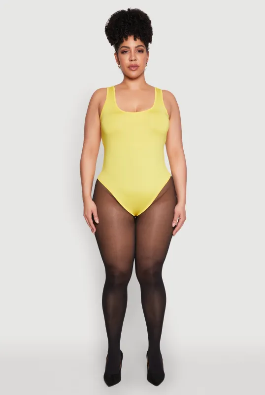 Plus Size Daisy Sleeveless Bodysuit sold by Rainbow