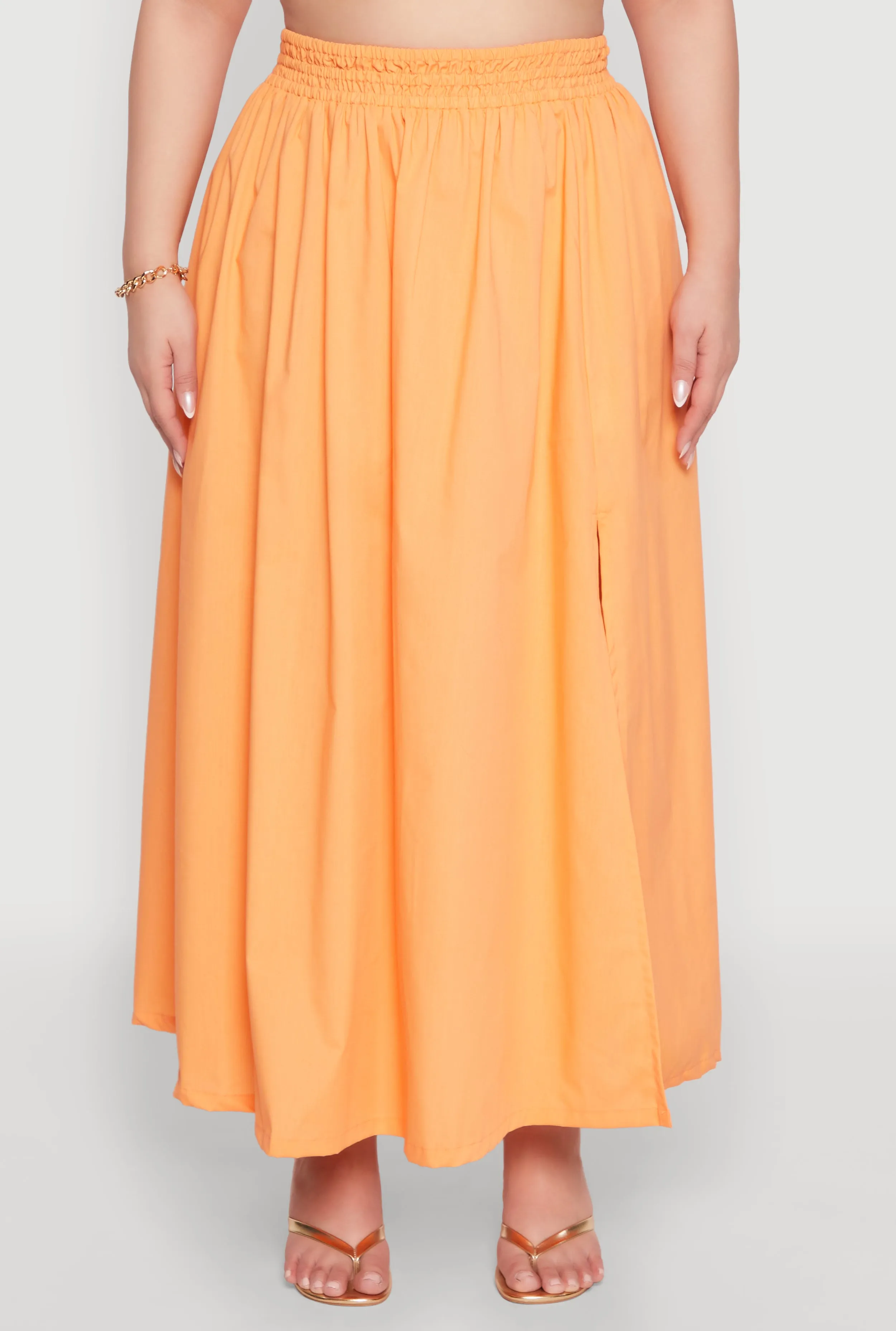 Plus Size Poplin Maxi Skirt sold by Rainbow product image thumbnail 3
