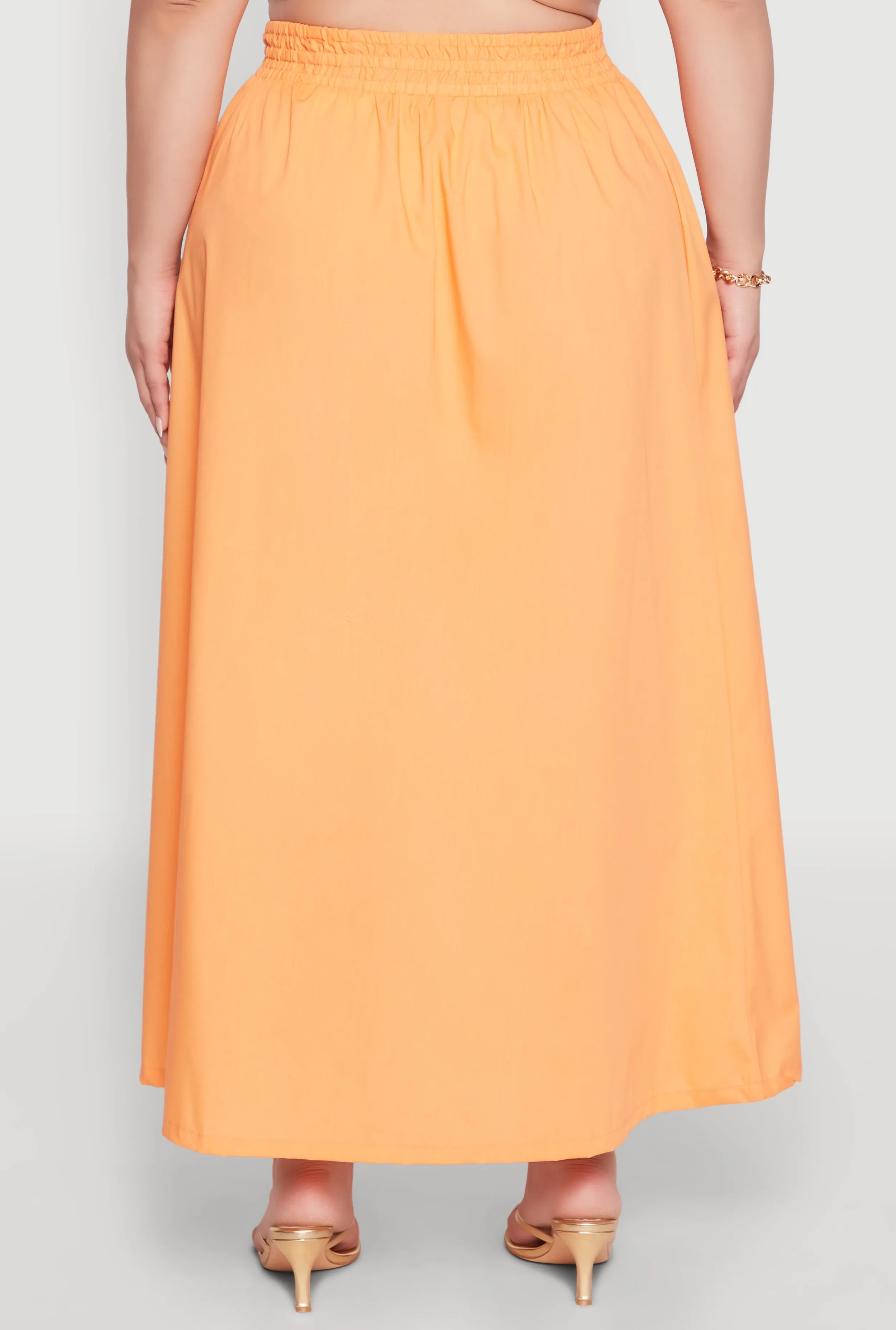 Plus Size Poplin Maxi Skirt sold by Rainbow product image thumbnail 5