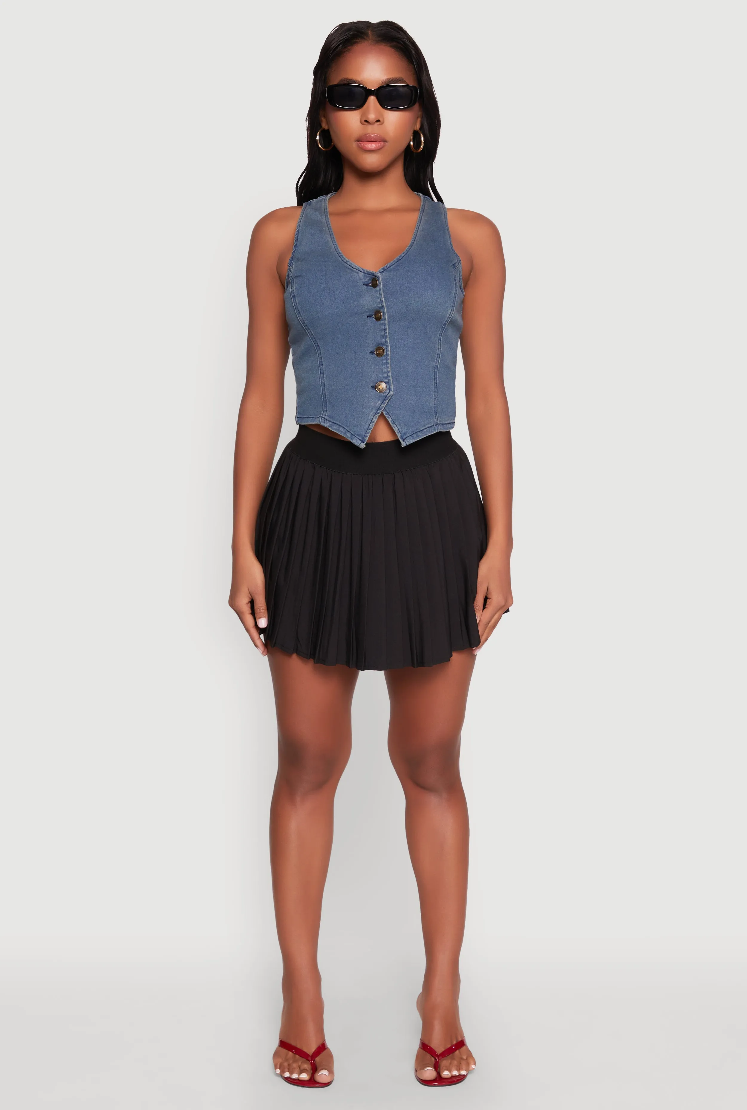 Mini Pleated Skort sold by Rainbow