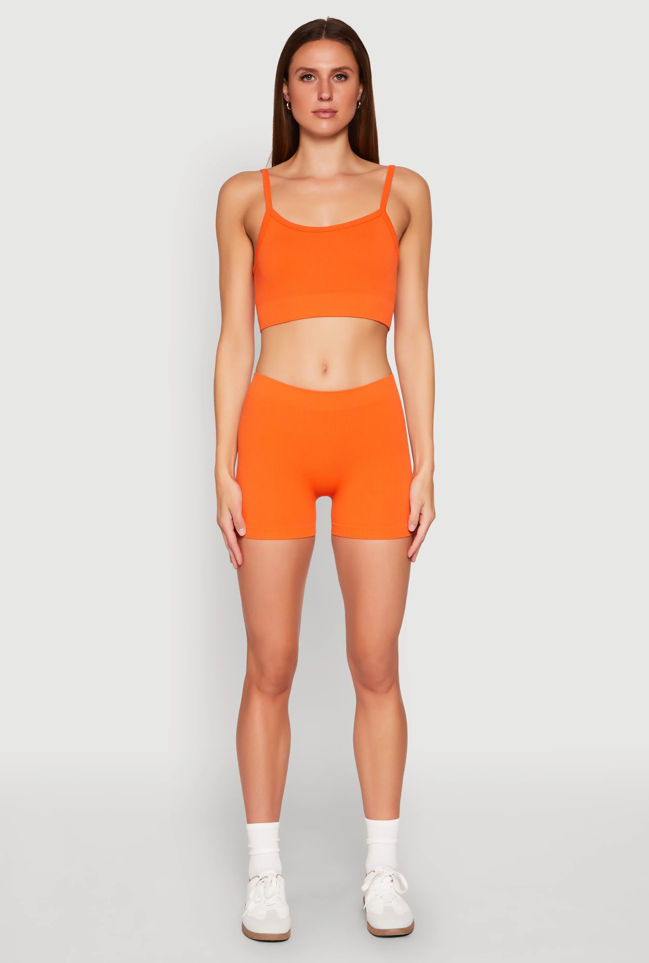 Seamless Cropped Cami and Shorts Set sold by Rainbow
