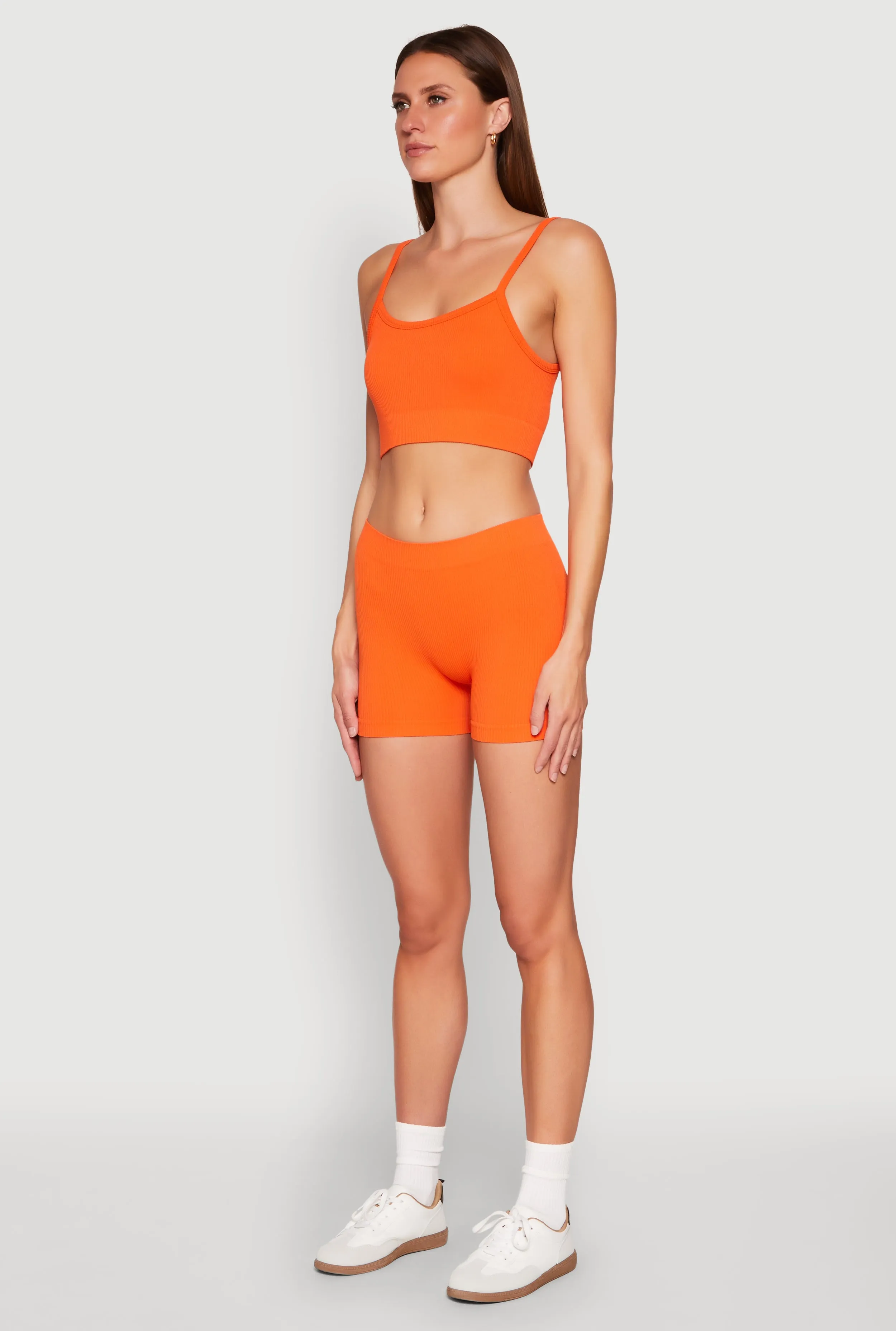 Seamless Cropped Cami and Shorts Set sold by Rainbow product image thumbnail 3