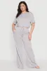 Plus Size Daisy High Waisted Wide Leg Pants sold by Rainbow