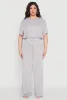 Plus Size Daisy High Waisted Wide Leg Pants sold by Rainbow