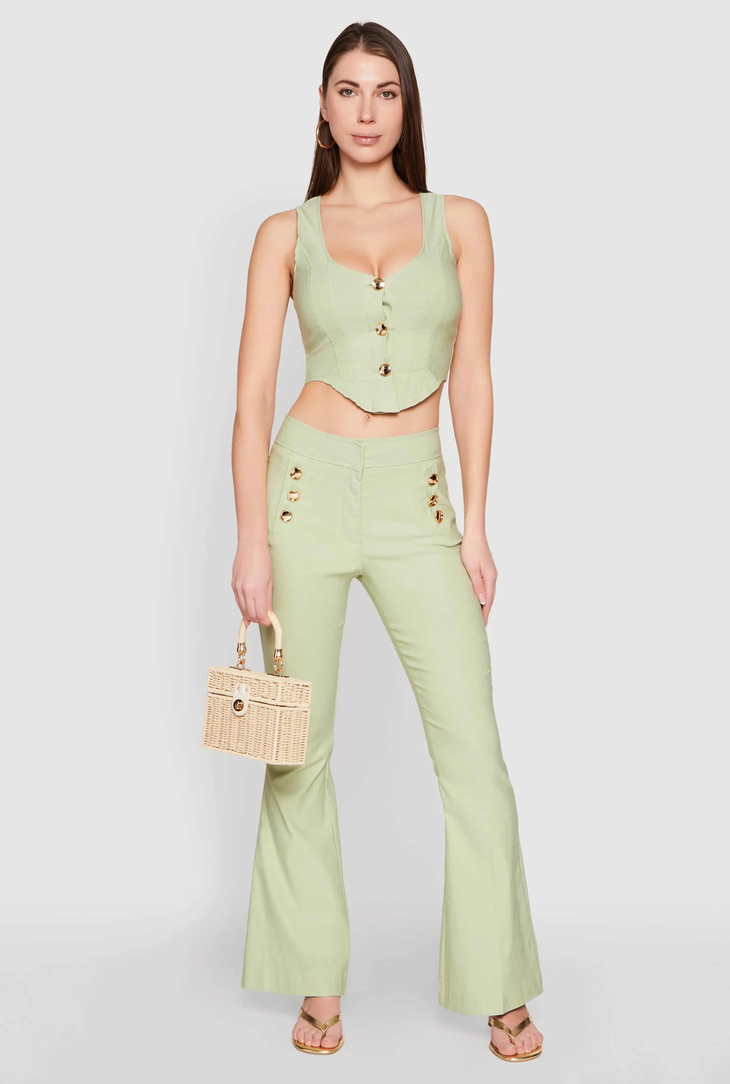 Flared Pull On Dress Pants sold by Rainbow product image thumbnail 2