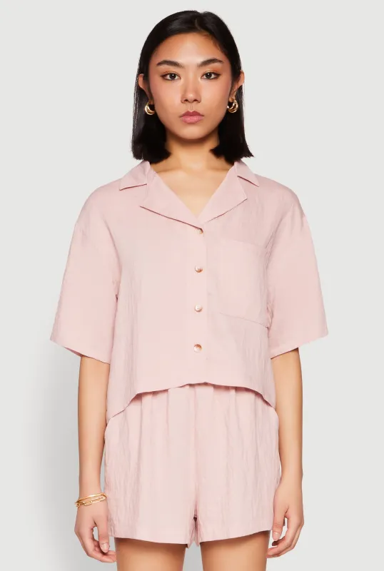 Linen Pocket Shirt sold by Rainbow