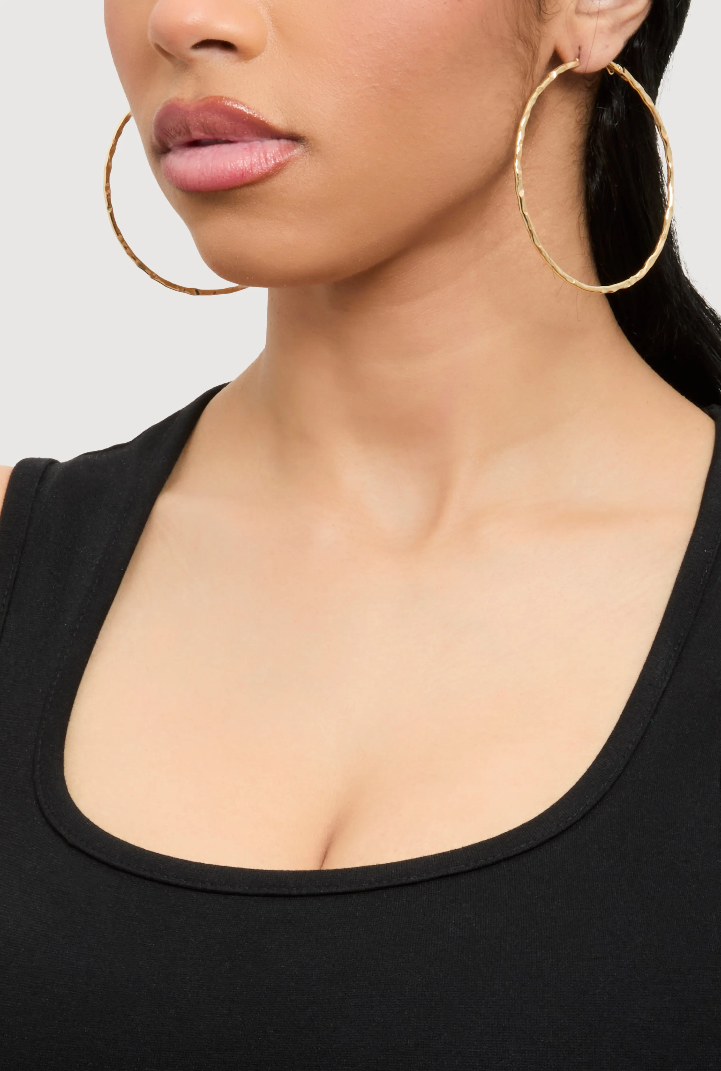 Assorted Metallic Hoop Earrings Set of 6 sold by Rainbow product image thumbnail 2