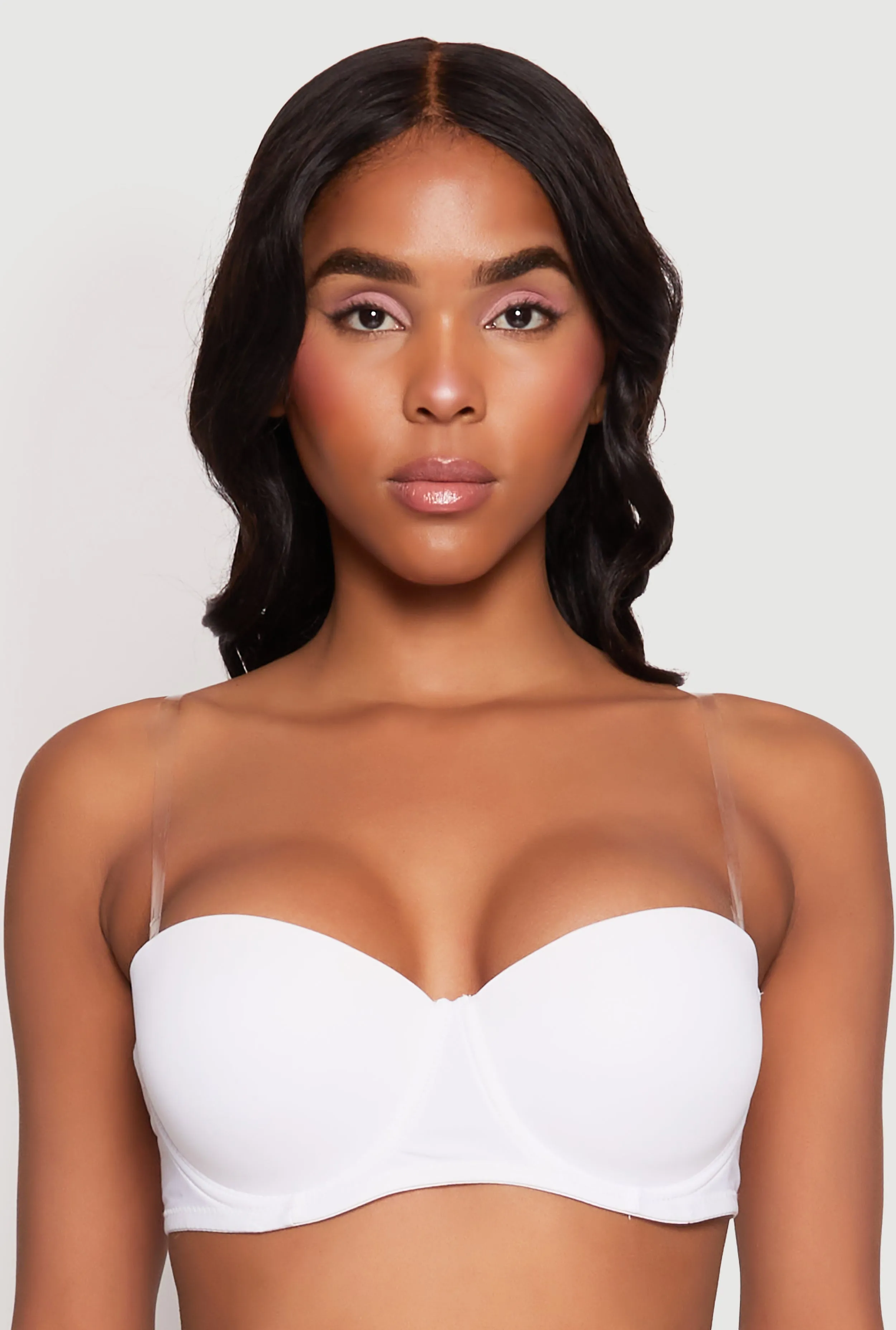 Clear Back Strap Balconette Bra | Convertible to Strapless sold by Rainbow