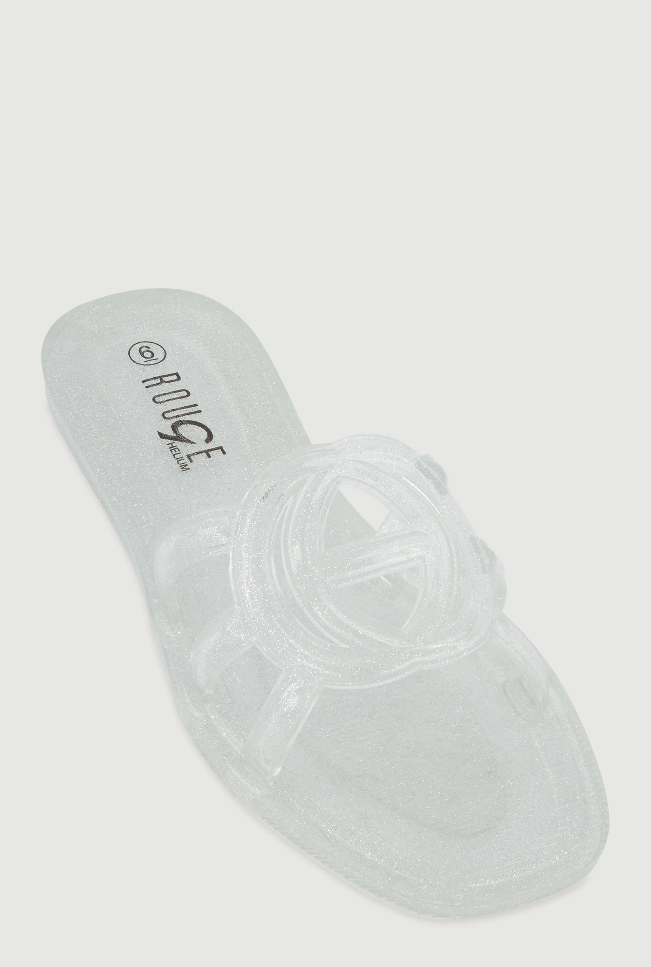 Cut Out Band Jelly Slide Sandals sold by Rainbow