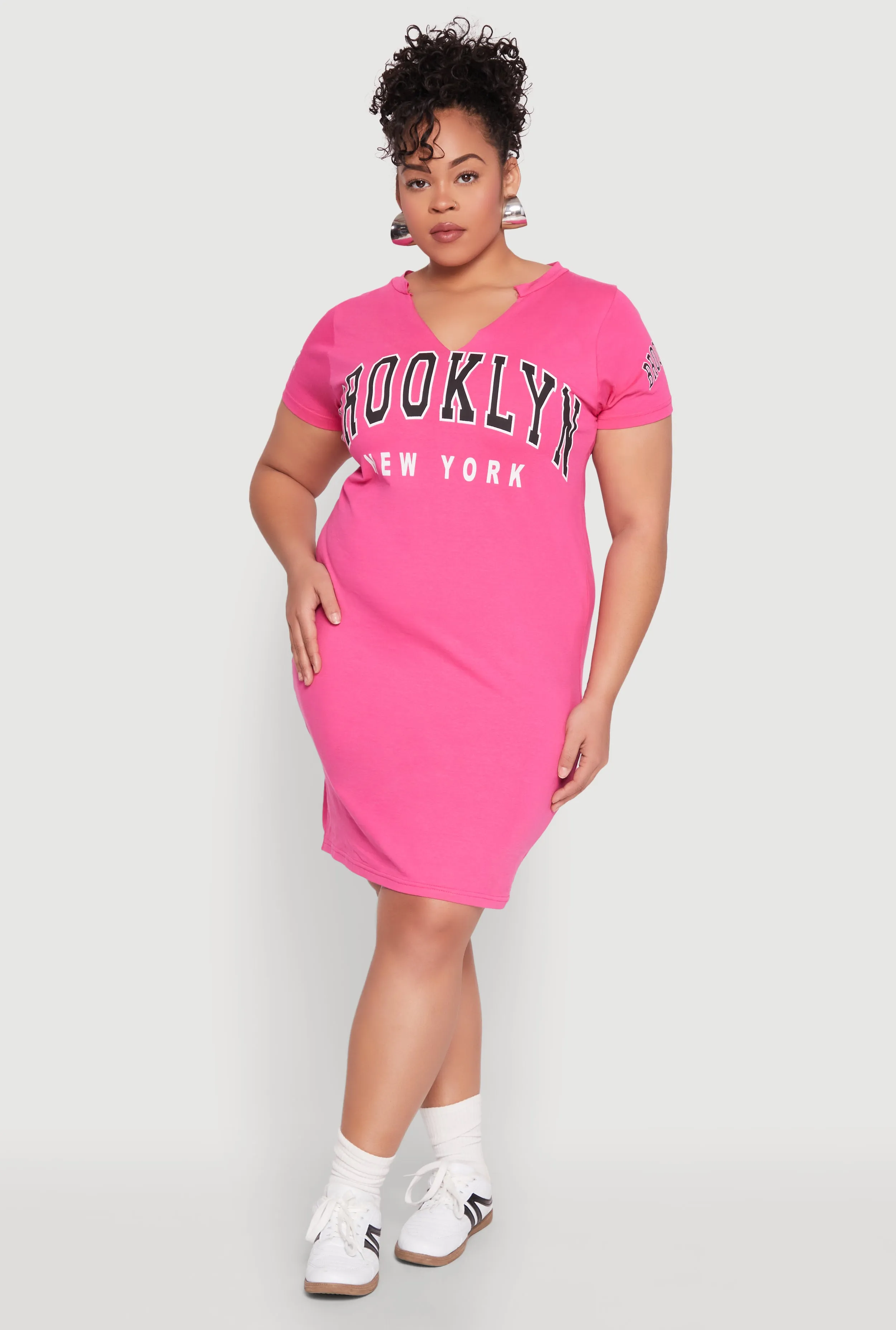 Plus Size Brooklyn New York Graphic Dress sold by Rainbow