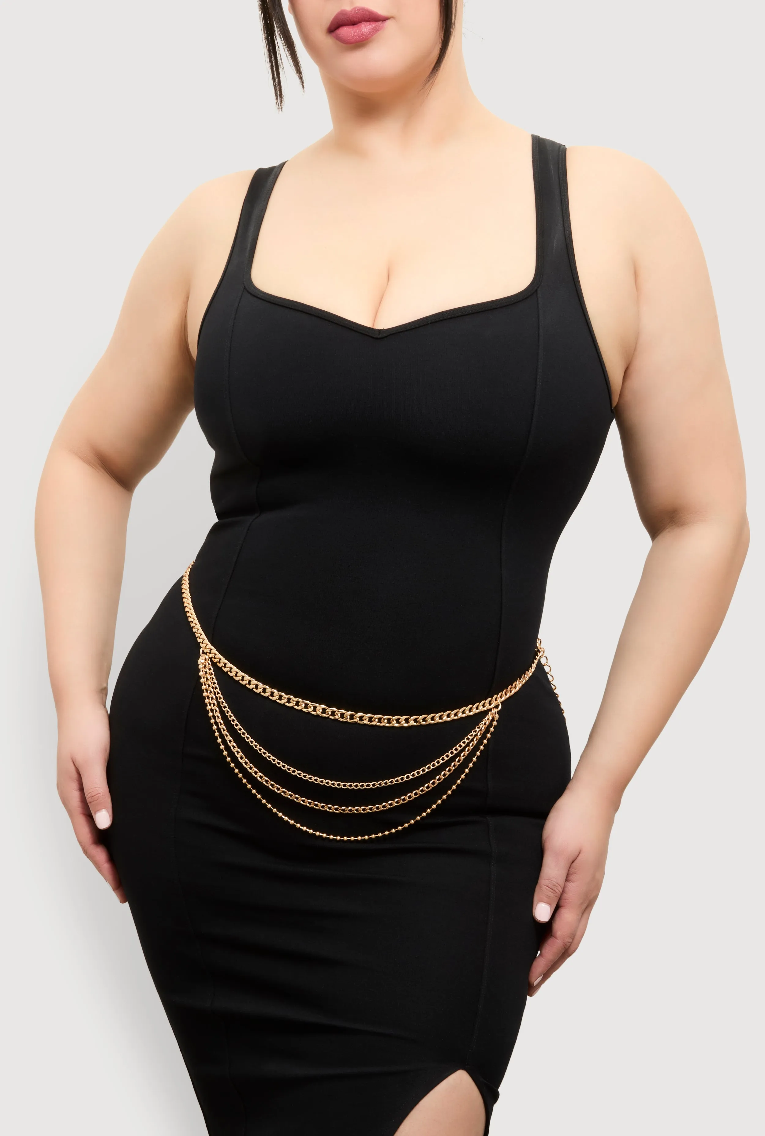 Plus Size Layered Chain Belt sold by Rainbow product image thumbnail 2