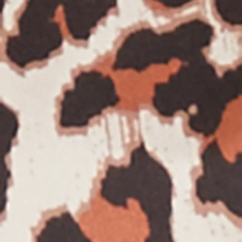 Plus Size Leopard Print Smocked Waist Blouse sold by Rainbow product image thumbnail 4