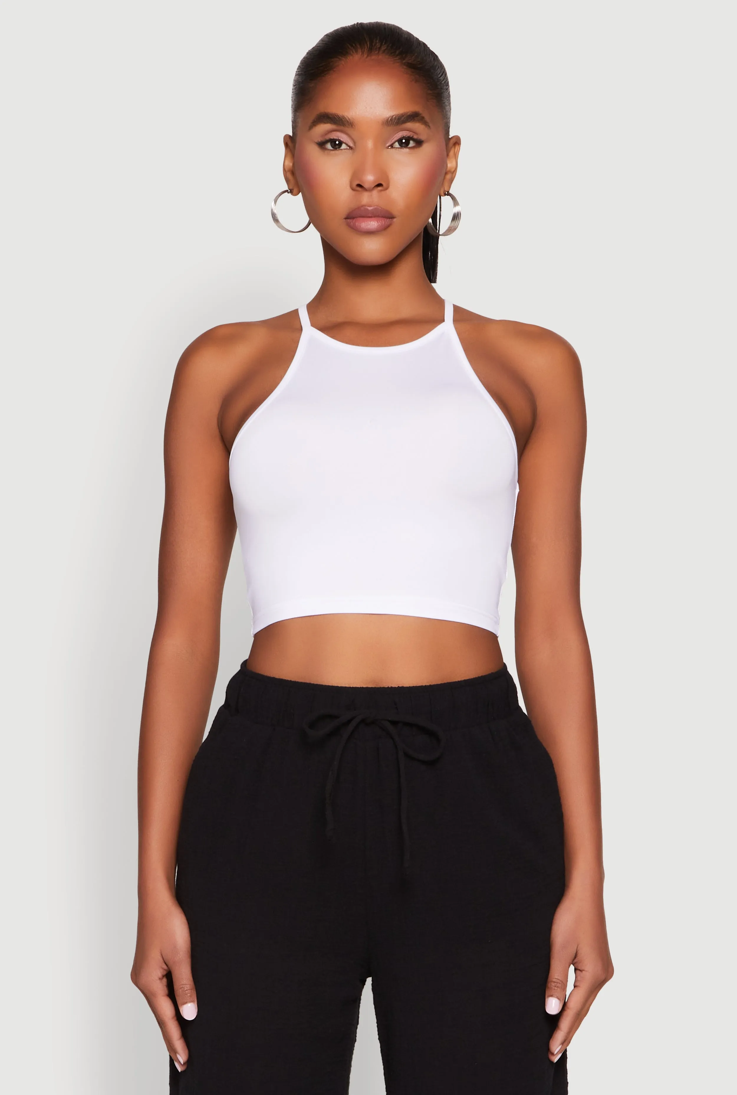 Daisy High Neck Cropped Tank Top sold by Rainbow product image thumbnail 2