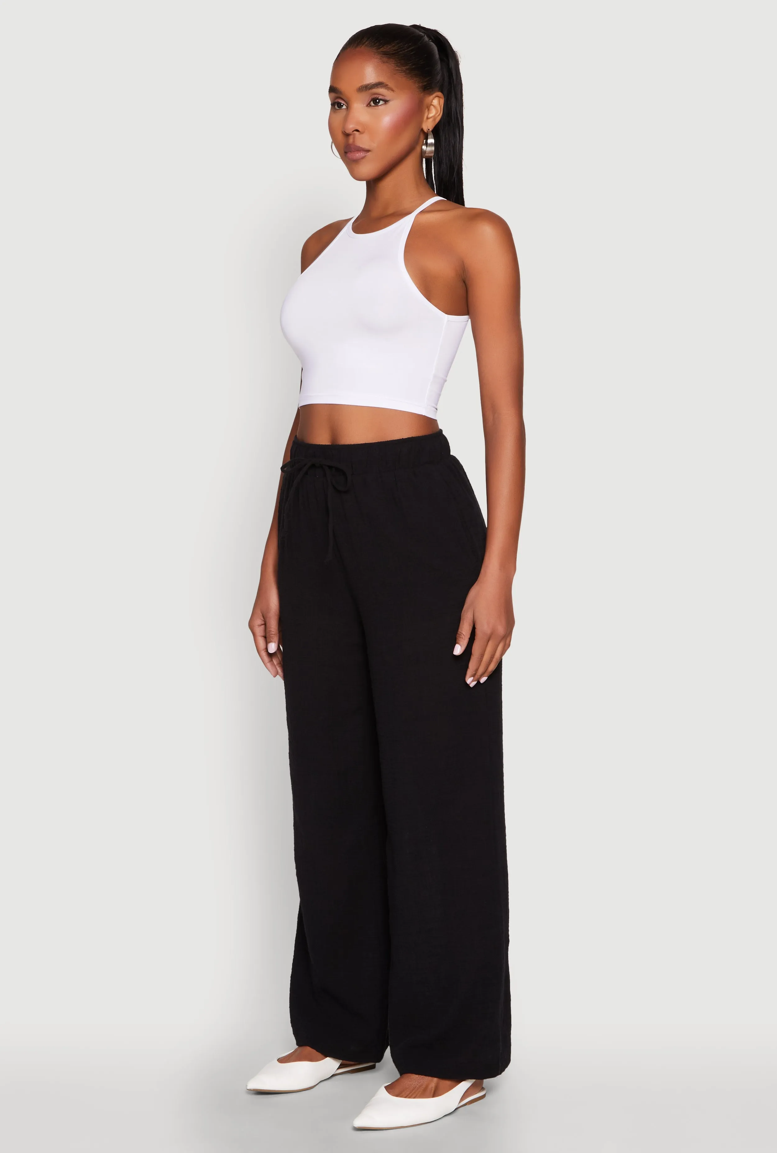 Daisy High Neck Cropped Tank Top sold by Rainbow product image thumbnail 5