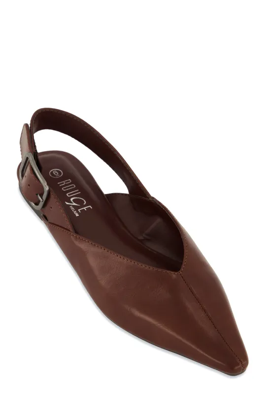 Buckle Slingback Flats sold by Rainbow