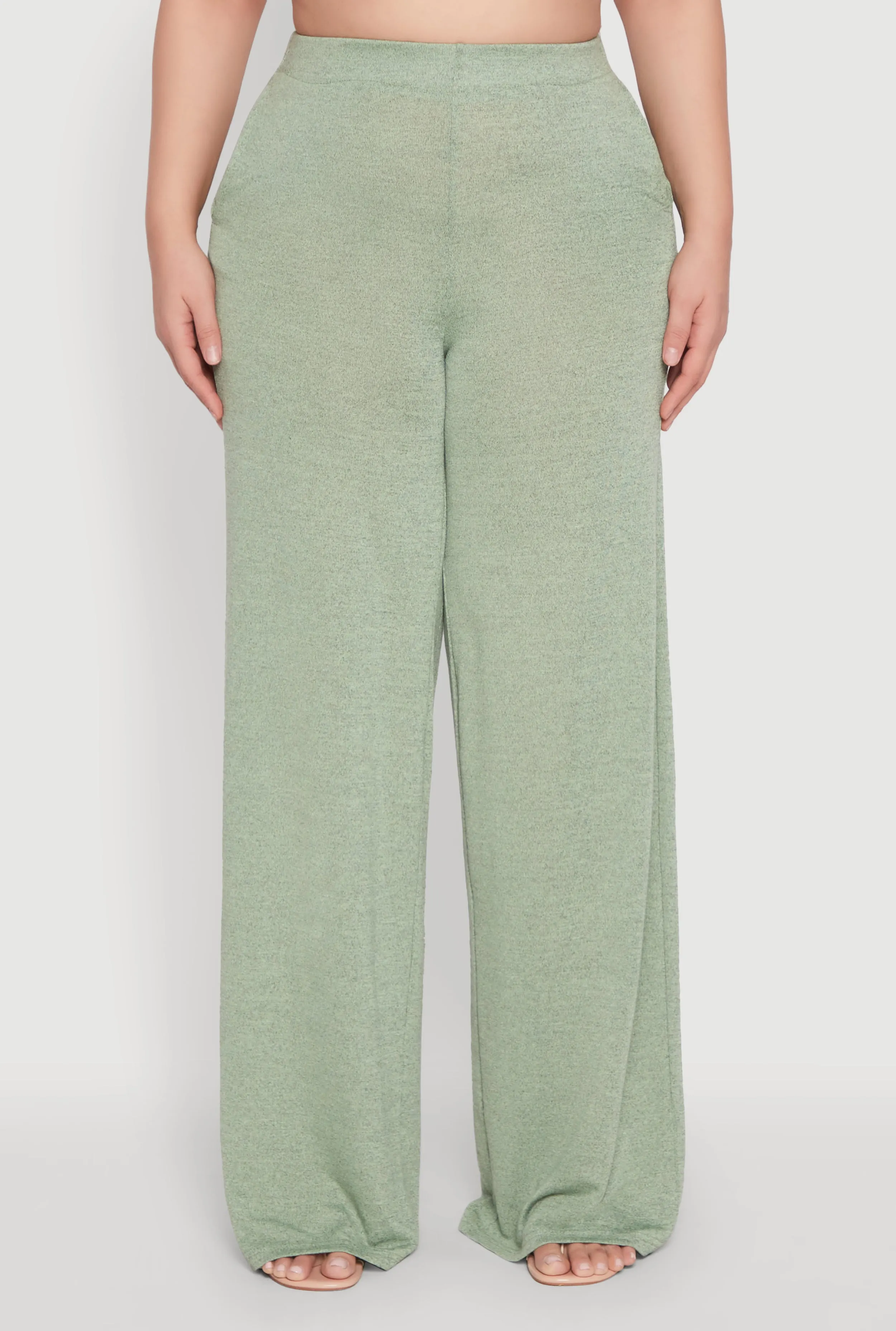 Plus Size Daisy High Waisted Wide Leg Pants sold by Rainbow product image thumbnail 3