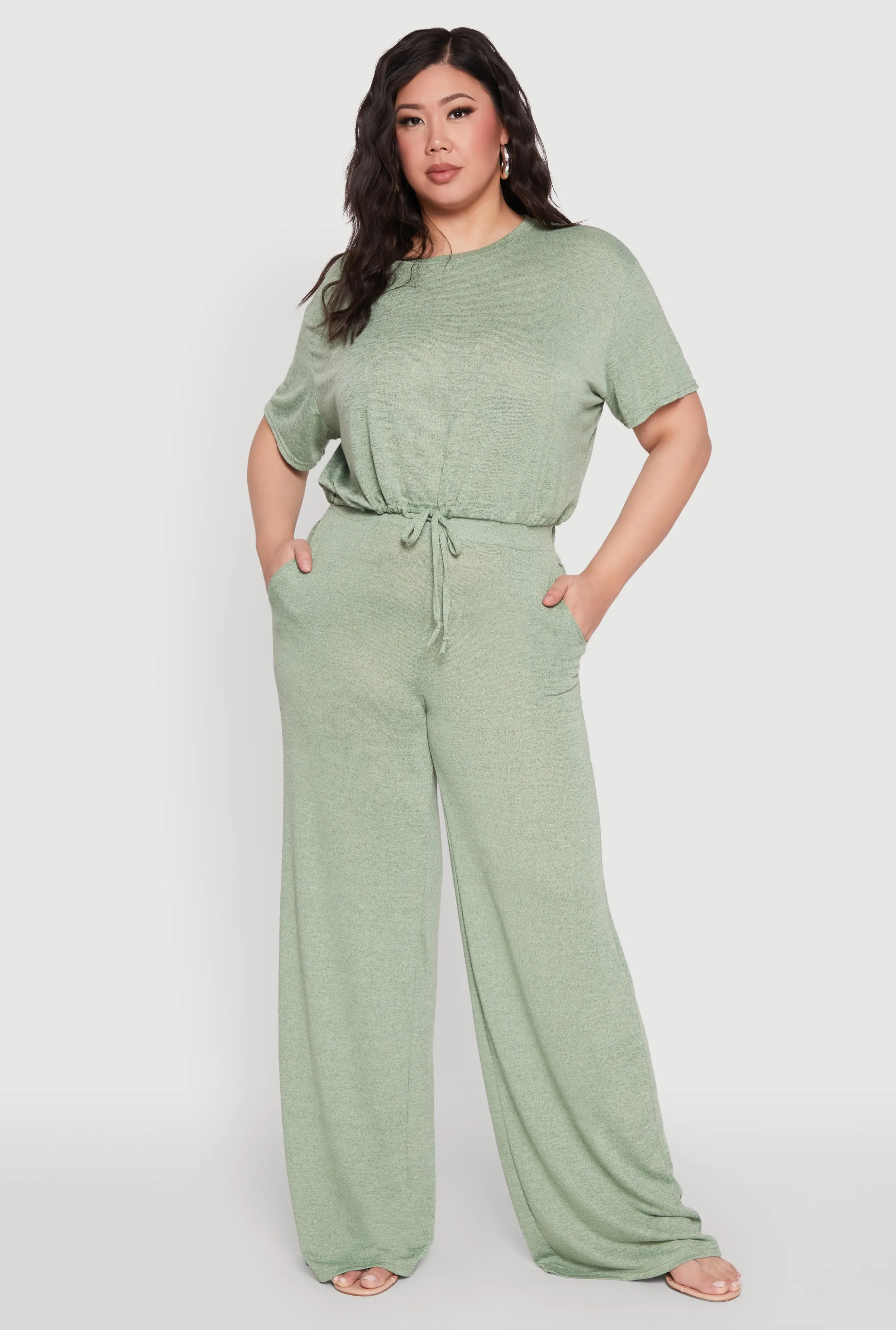Plus Size Daisy High Waisted Wide Leg Pants sold by Rainbow product image thumbnail 2